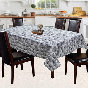Cotton Single Leaf Black 6 Seater Table Cloths Pack Of 1 freeshipping - Airwill