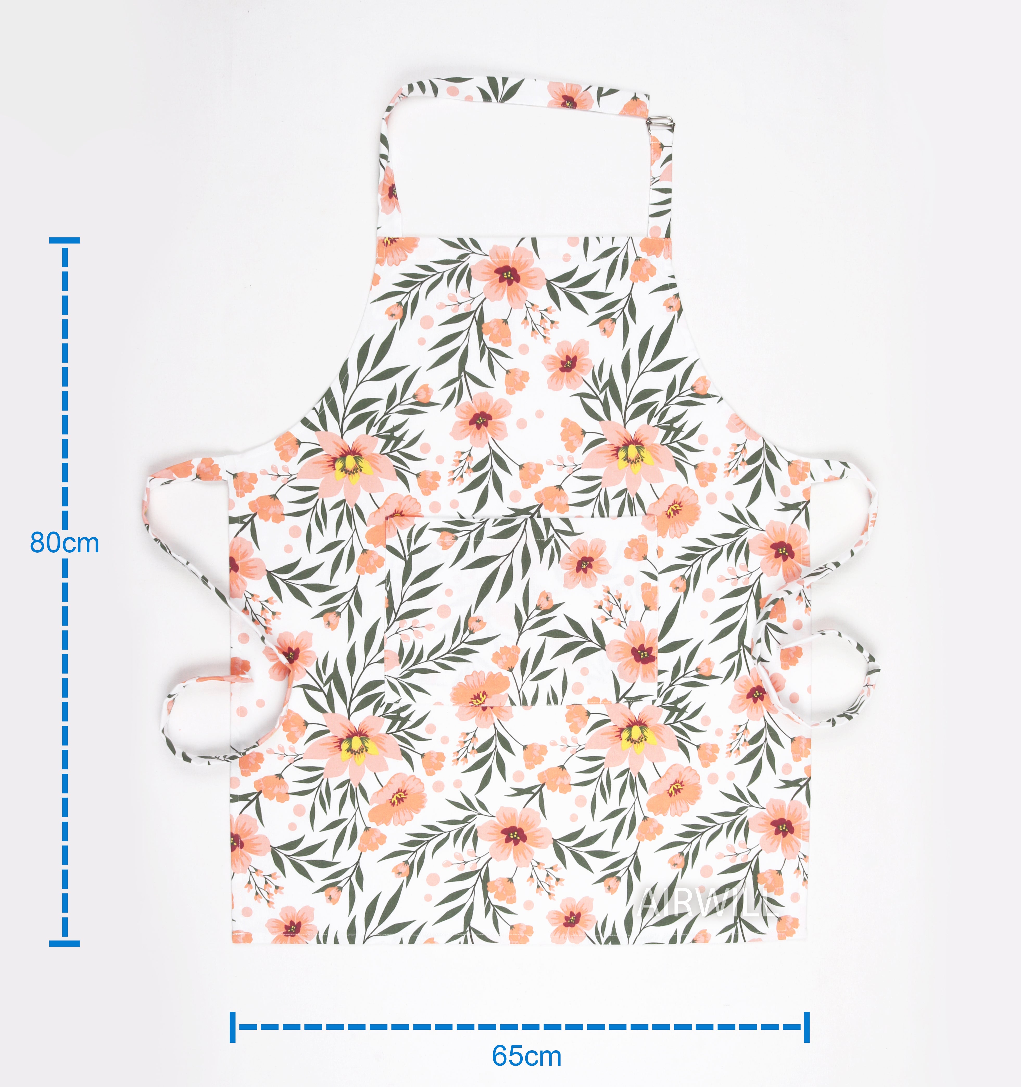 Cotton Floral Printed Pattern Free Size Apron