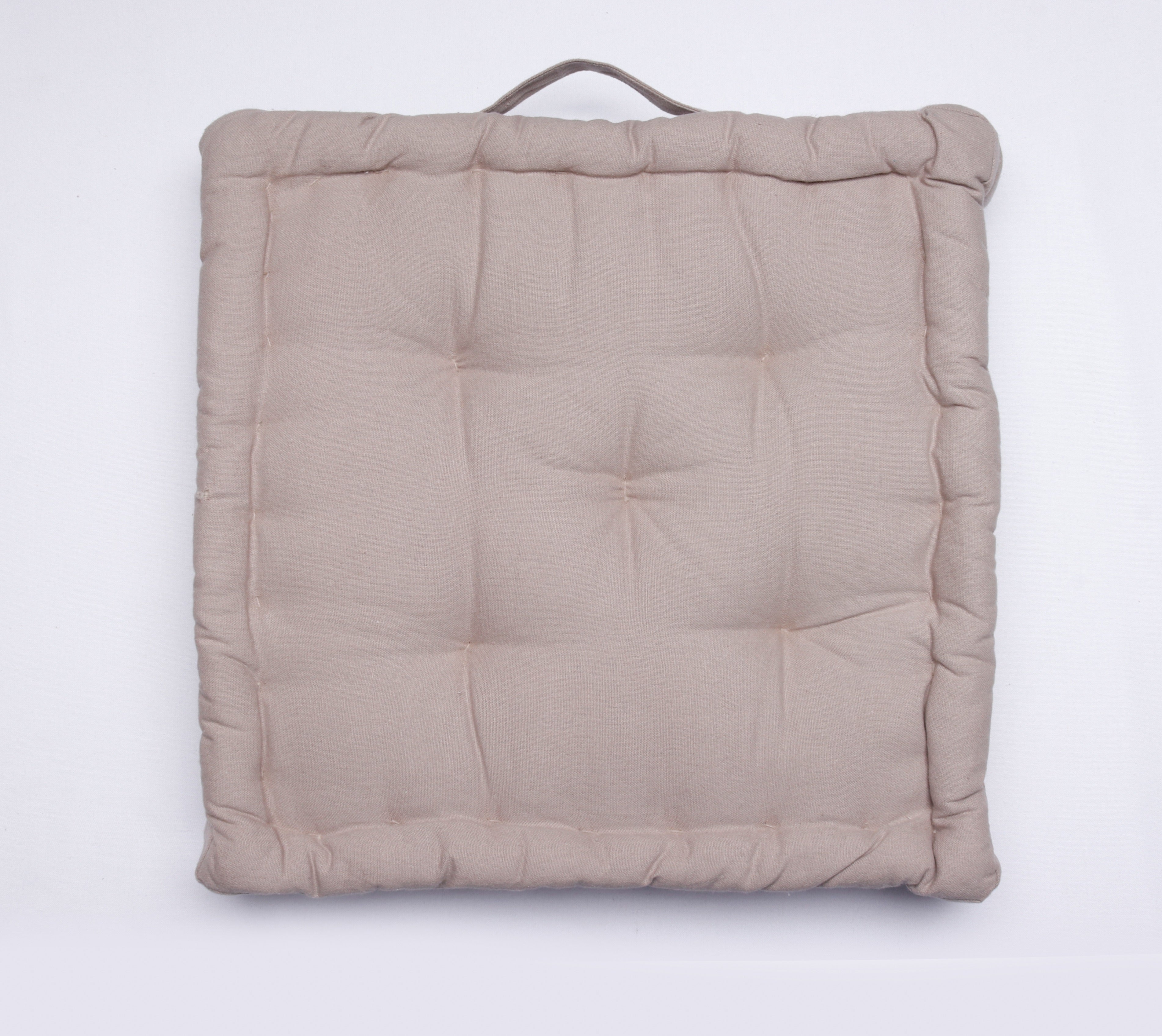 Cotton Beige Box Cushions / Chair Pad / Seat Cushions