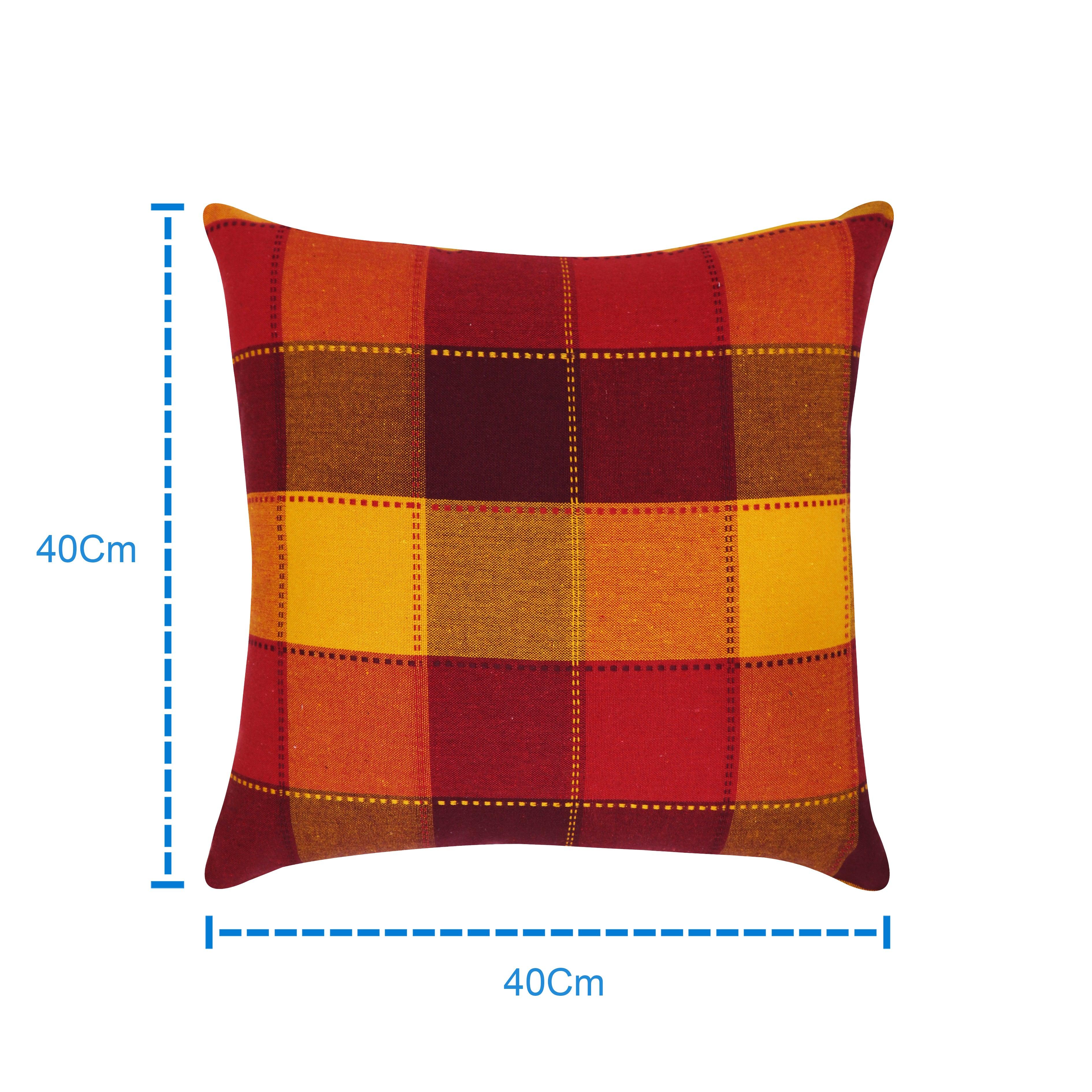 Cotton Dobby Red Cushion Covers