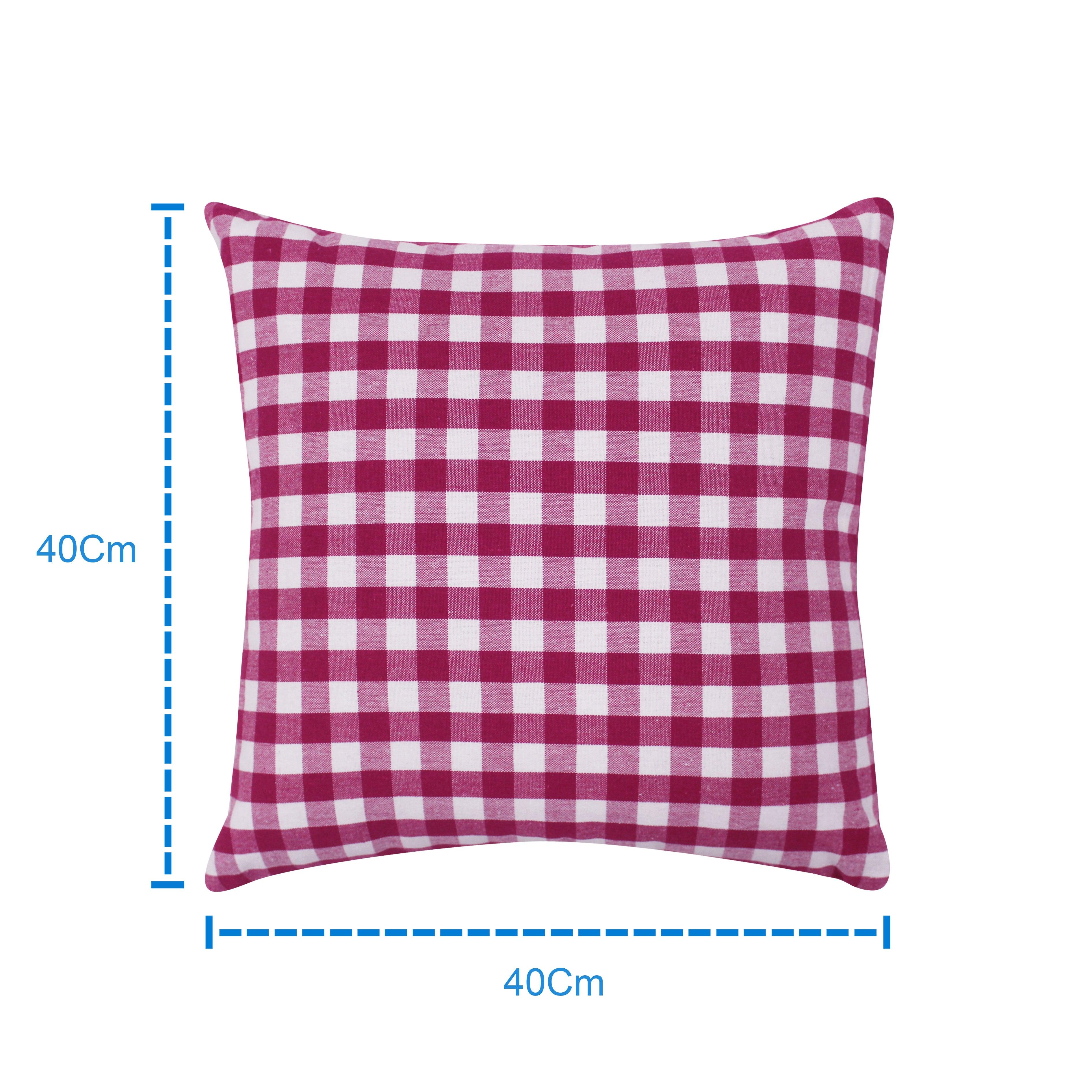 Cotton Track Dobby Pink Cushion Covers