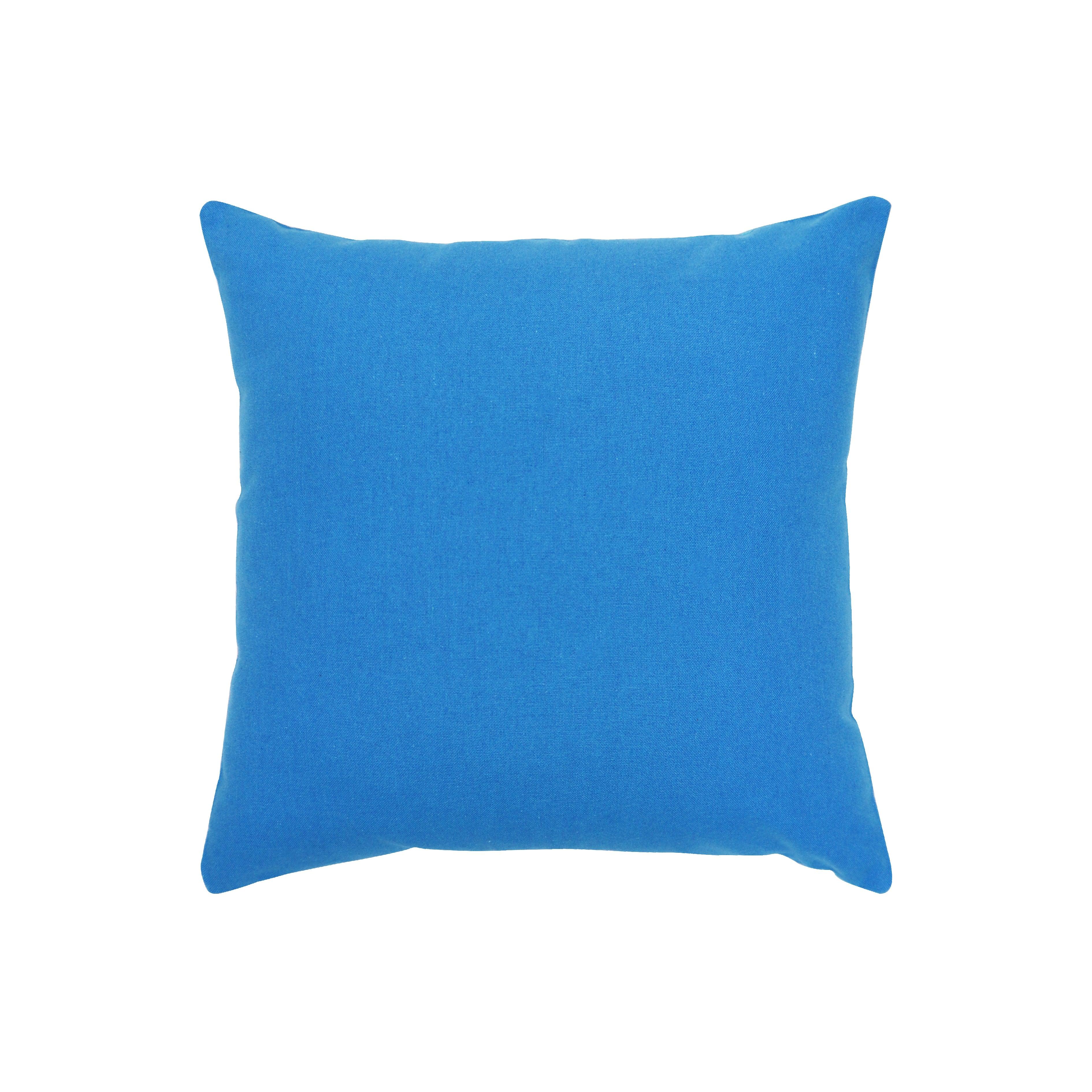 Cotton Classic Diamond Sky Blue Cushion Covers