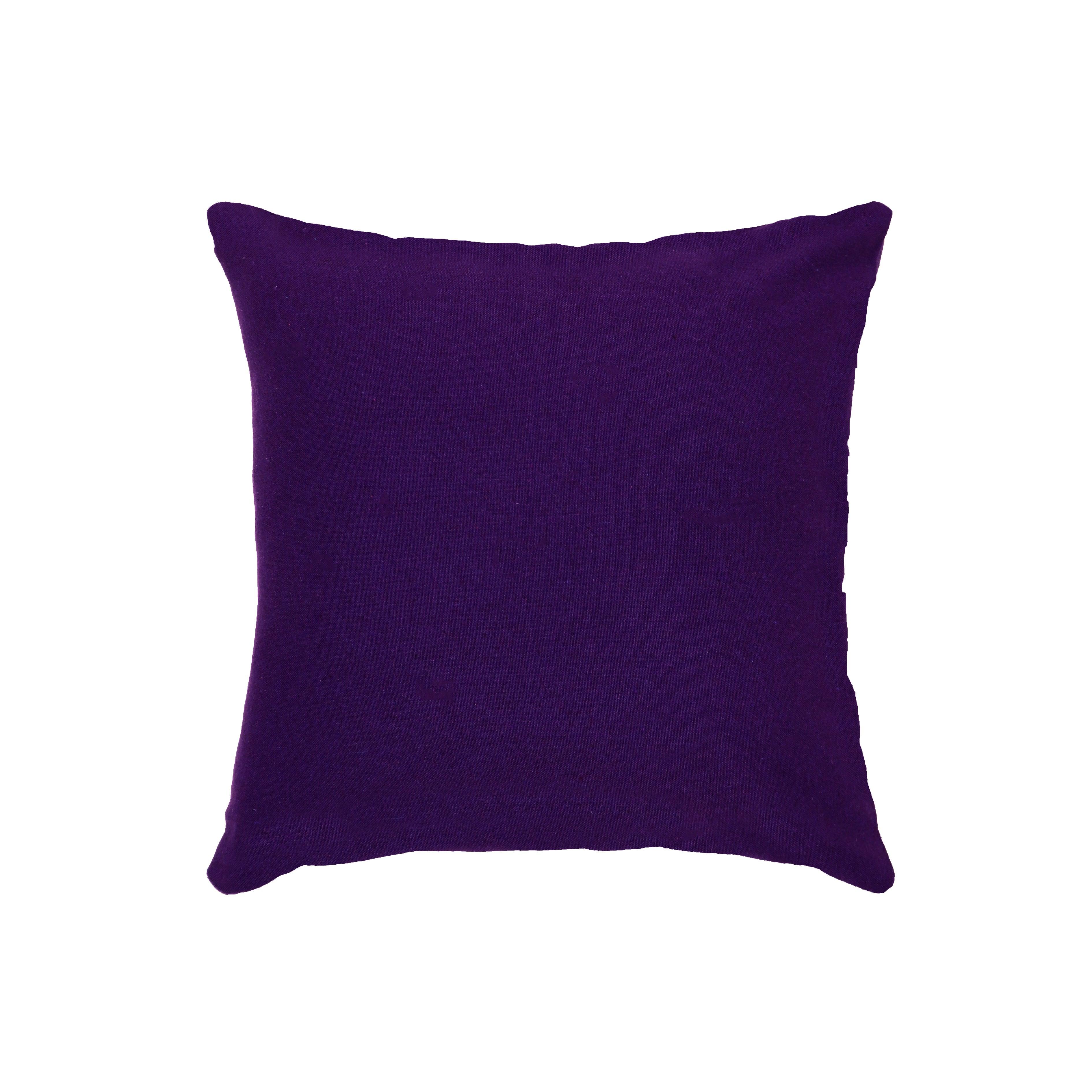 Cotton Classic Diamond Purple Cushion Covers
