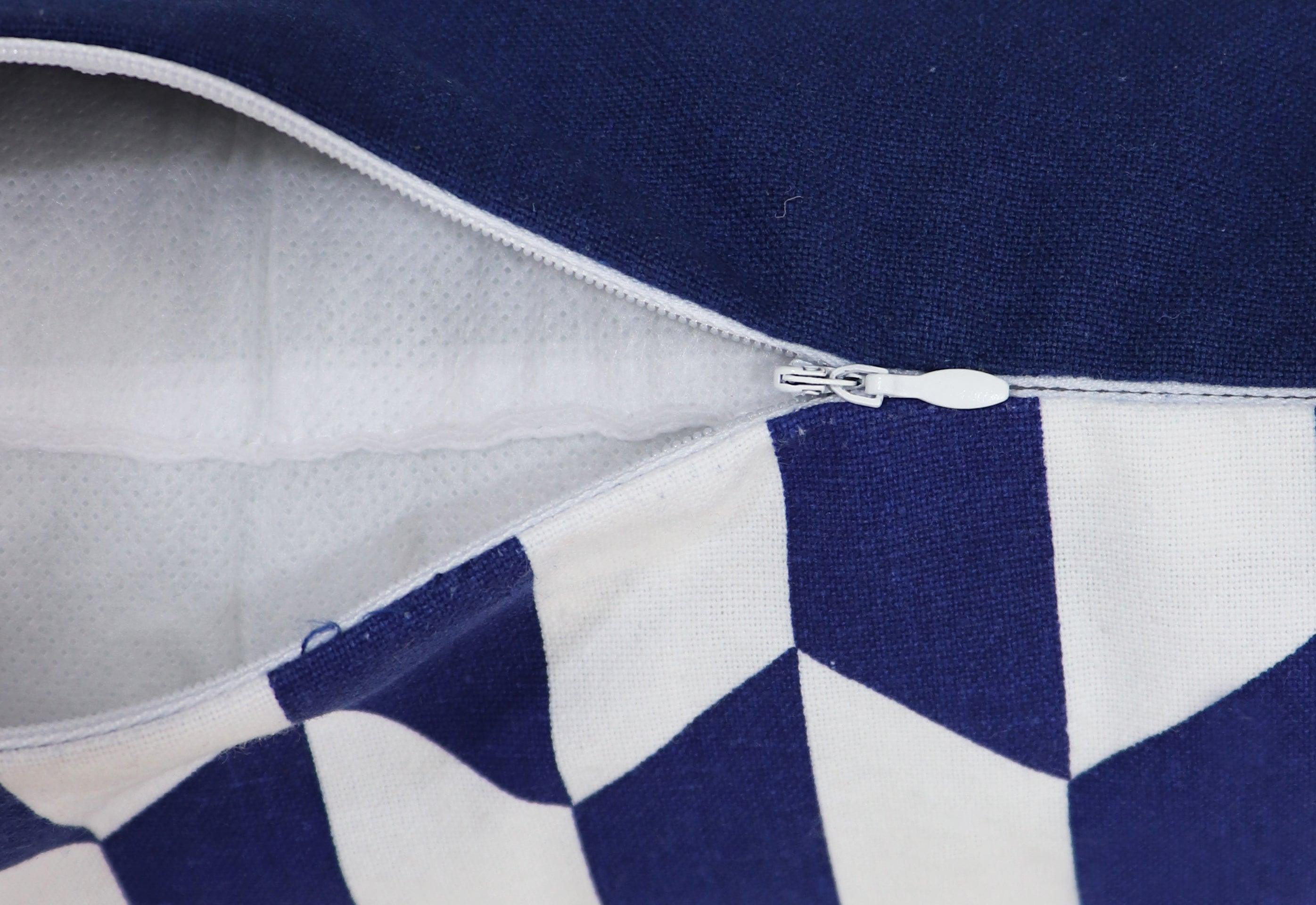 Cotton Classic Diamond Blue Cushion Covers