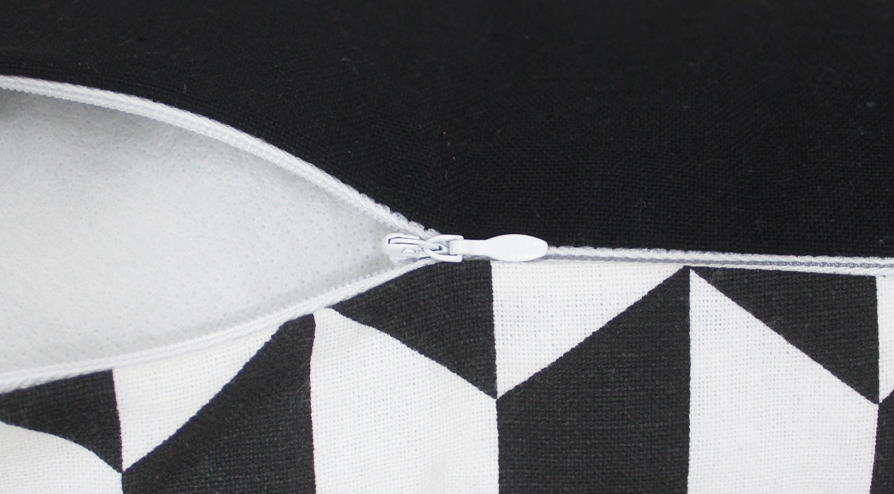 Cotton Classic Diamond Black Cushion Covers