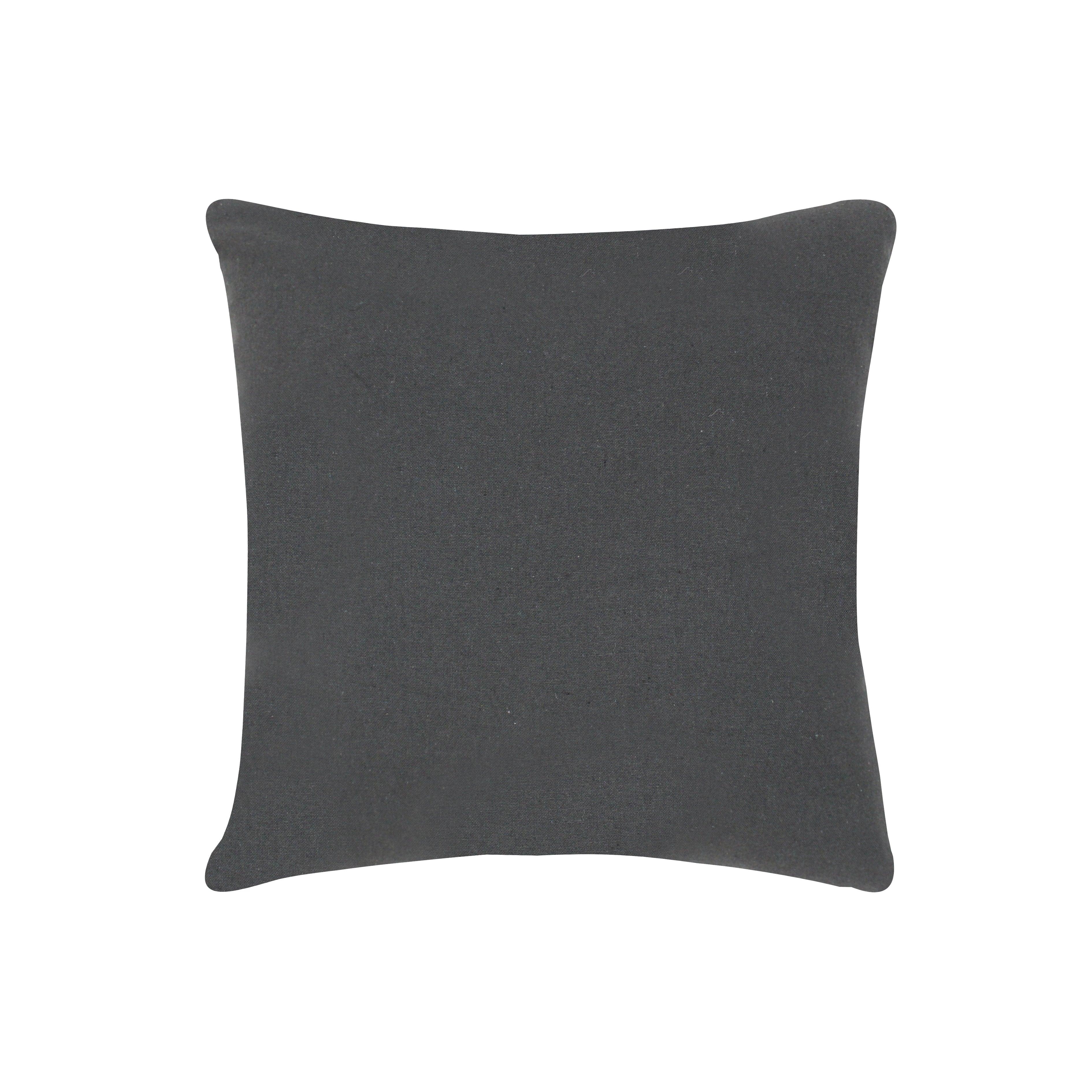 Cotton 4 Way Dobby Grey Cushion Covers