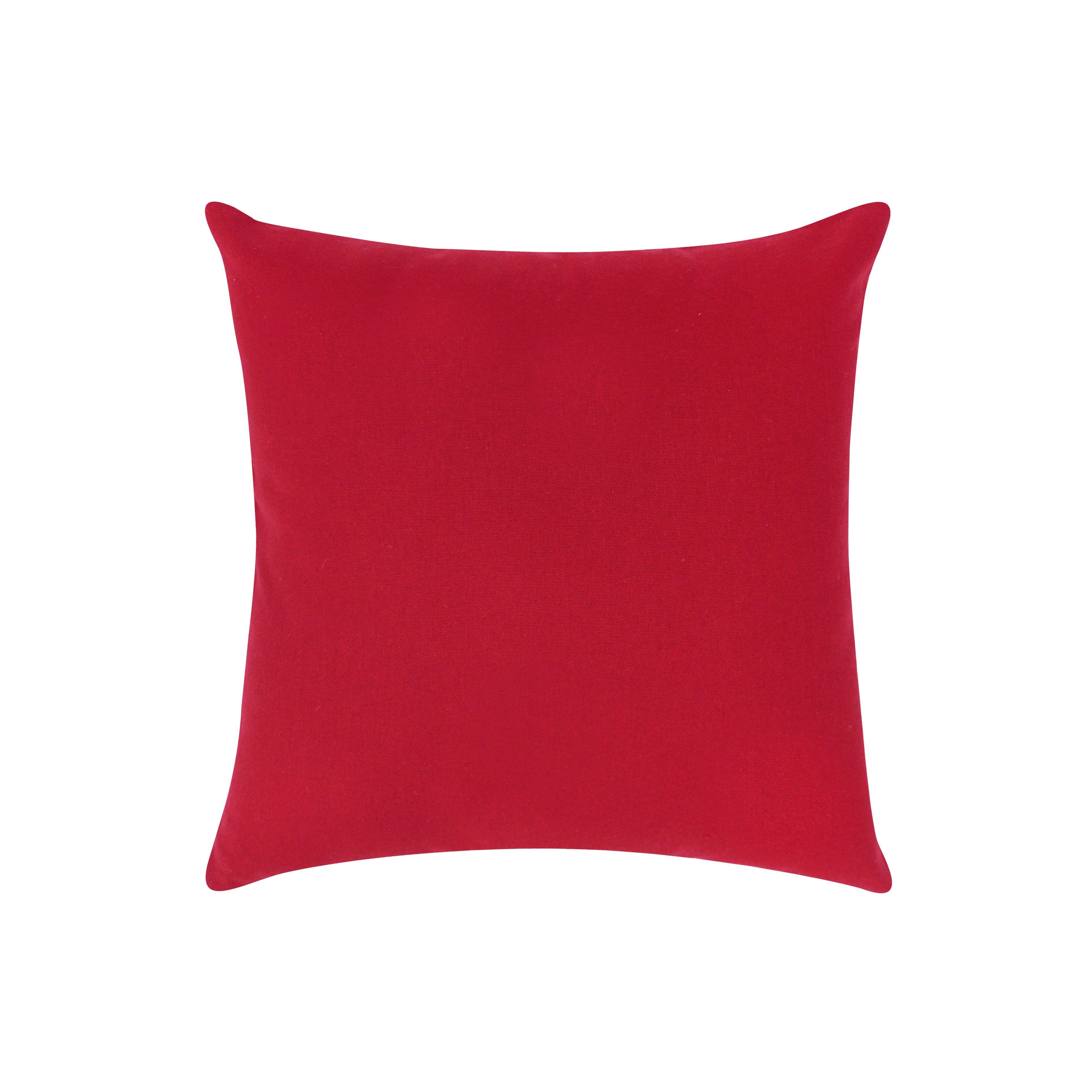 Cotton 4 Way Dobby Red Cushion Covers