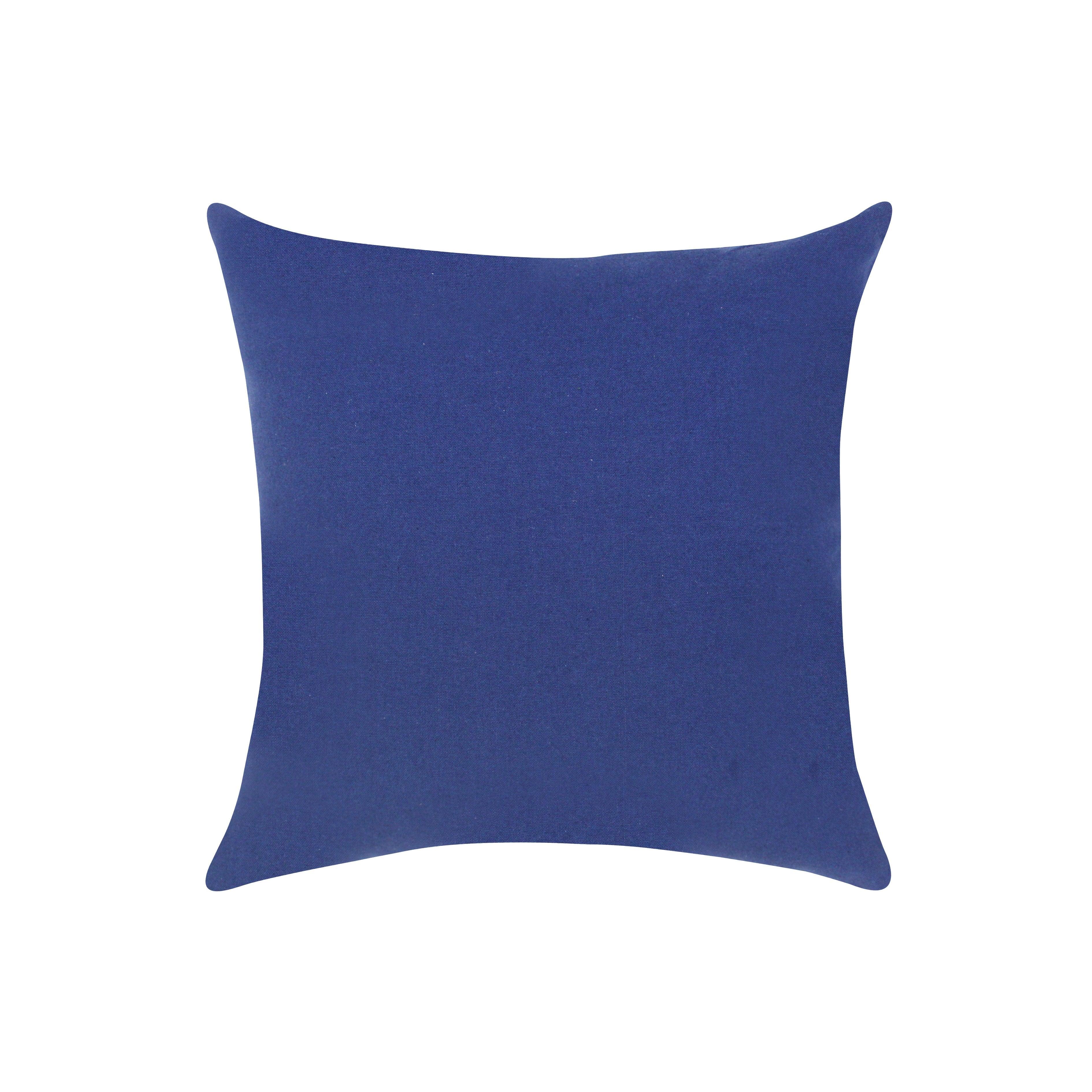 Cotton 4 Way Dobby Check Blue Cushion Covers