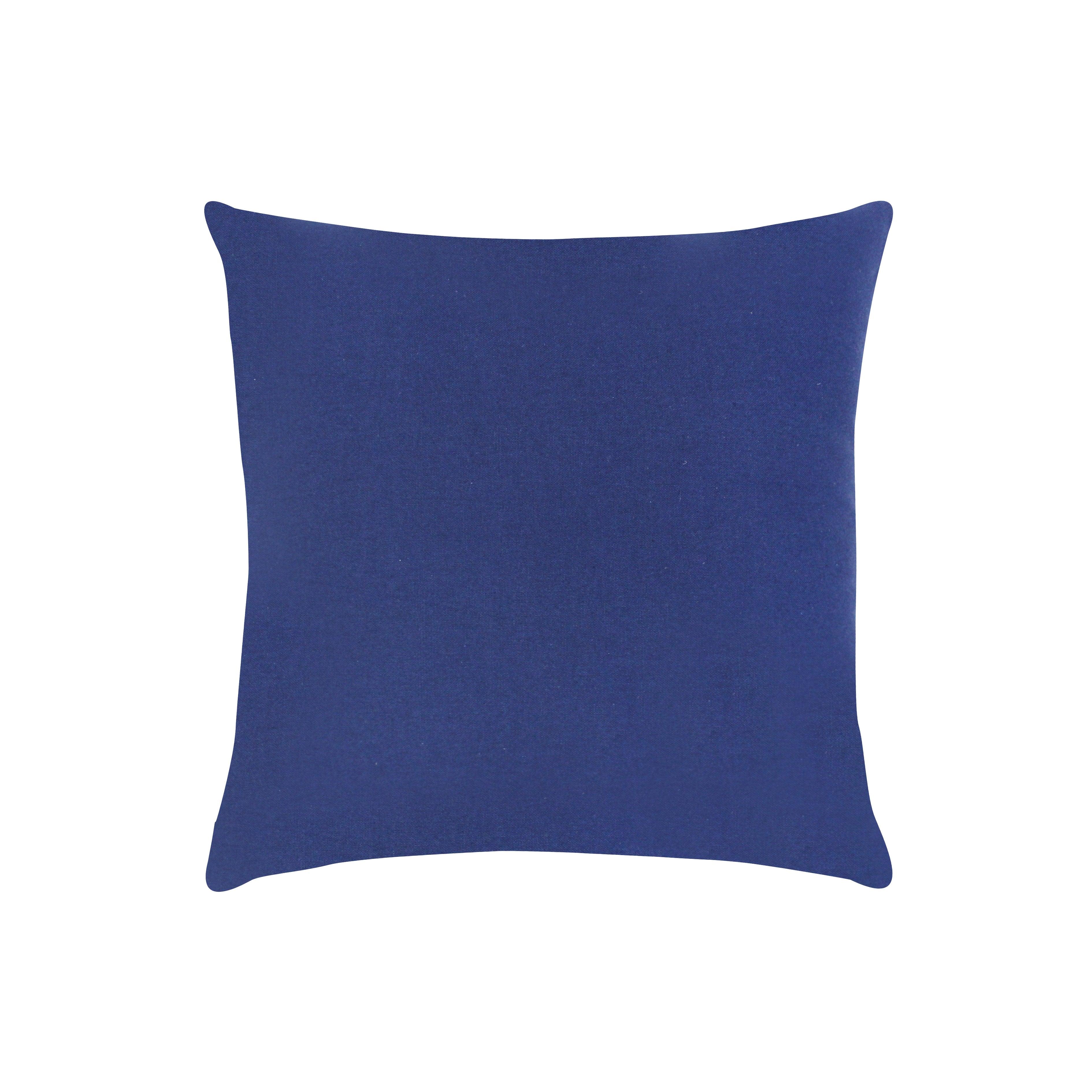 Cotton Iran Check Blue Cushion Covers