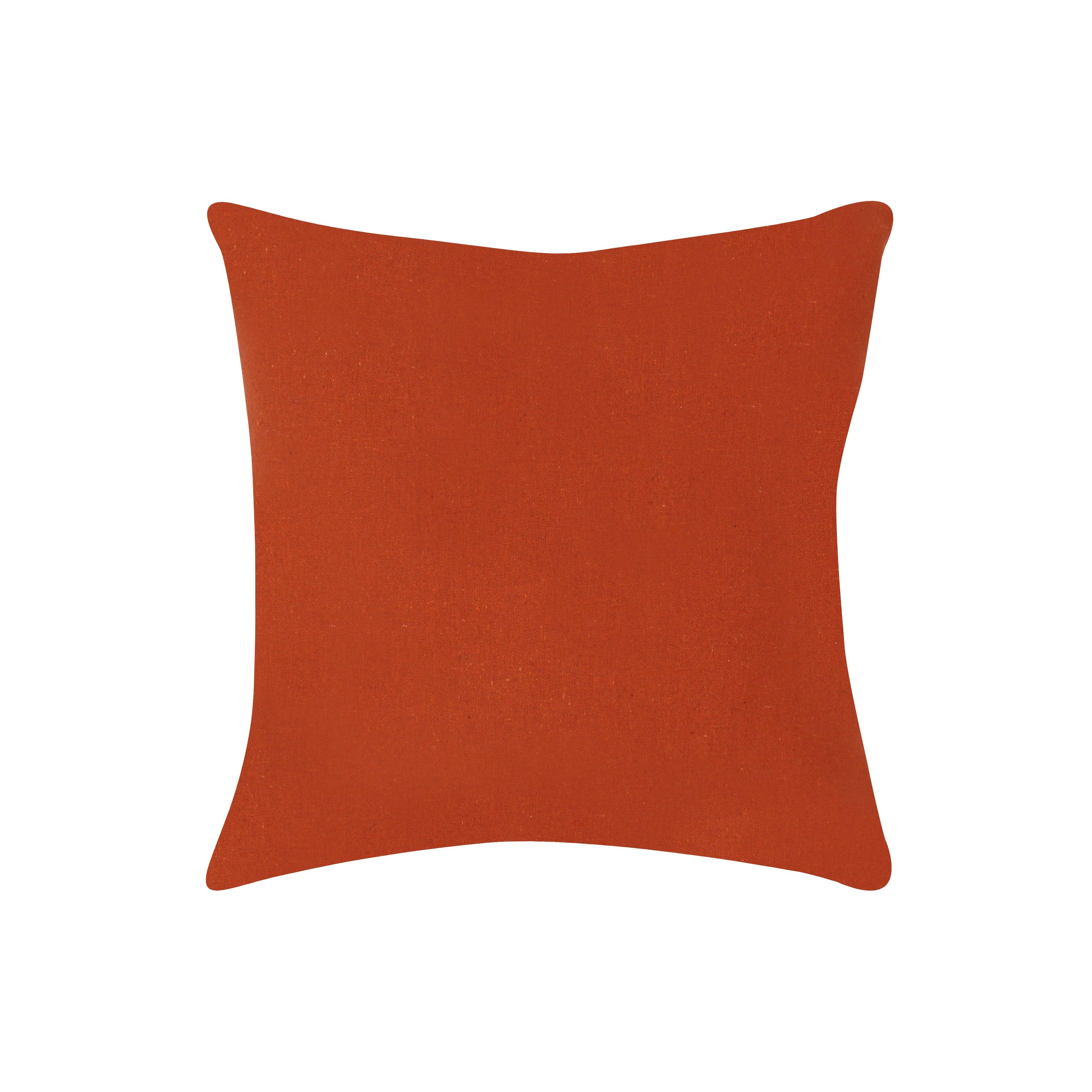 Cotton Green & Orange Floral Cushion Covers