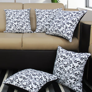 Cotton Small Leaf Cushion Covers Pack Of 5 freeshipping - Airwill