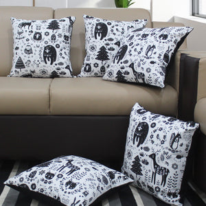 Cotton Wild Animals Cushion Covers Pack Of 5 freeshipping - Airwill
