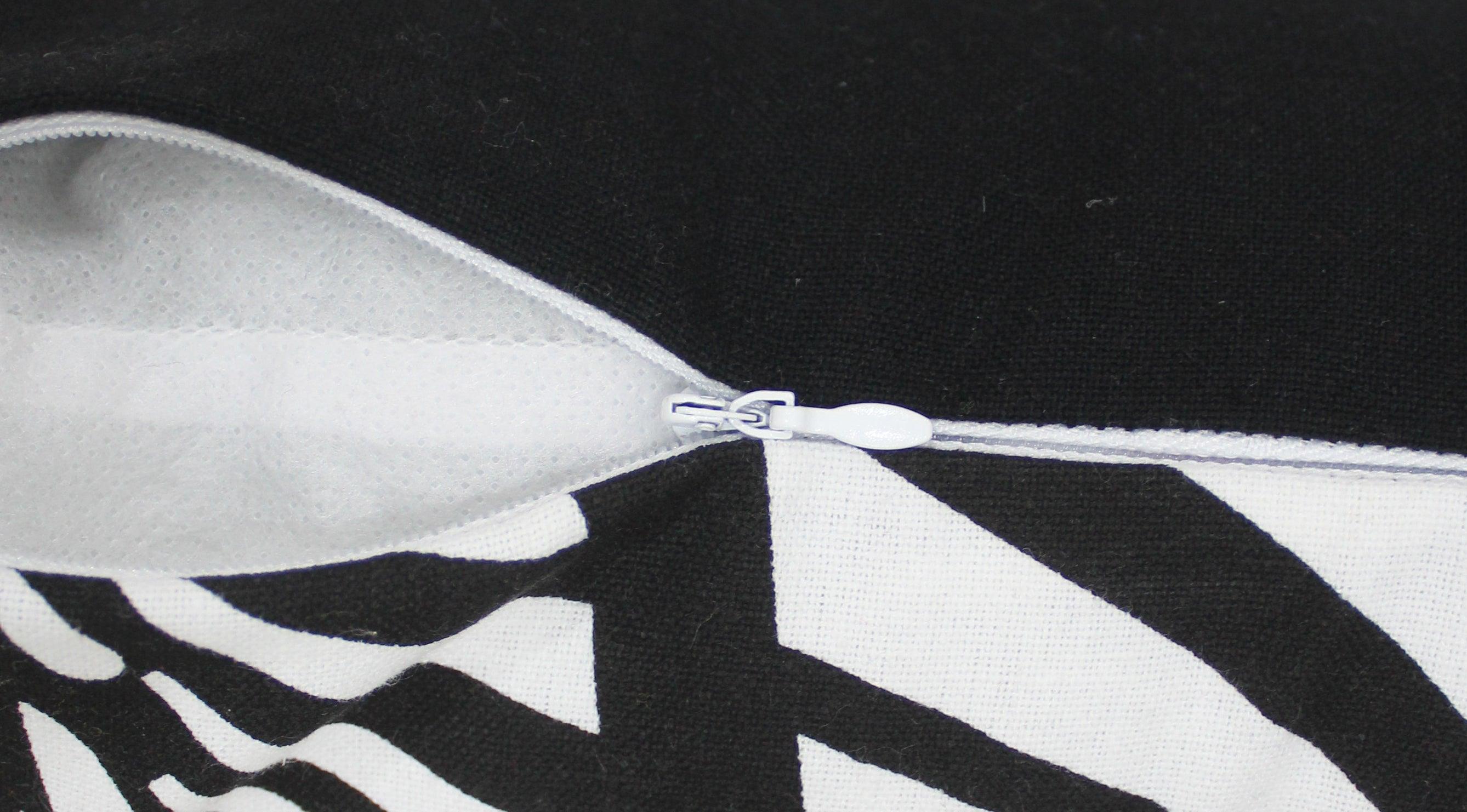 Cotton Black Zebra Cushion Covers