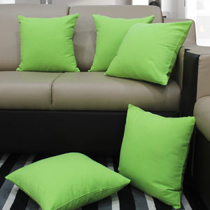 Cotton Solid Apple Green Cushion Covers Pack of 5 freeshipping - Airwill