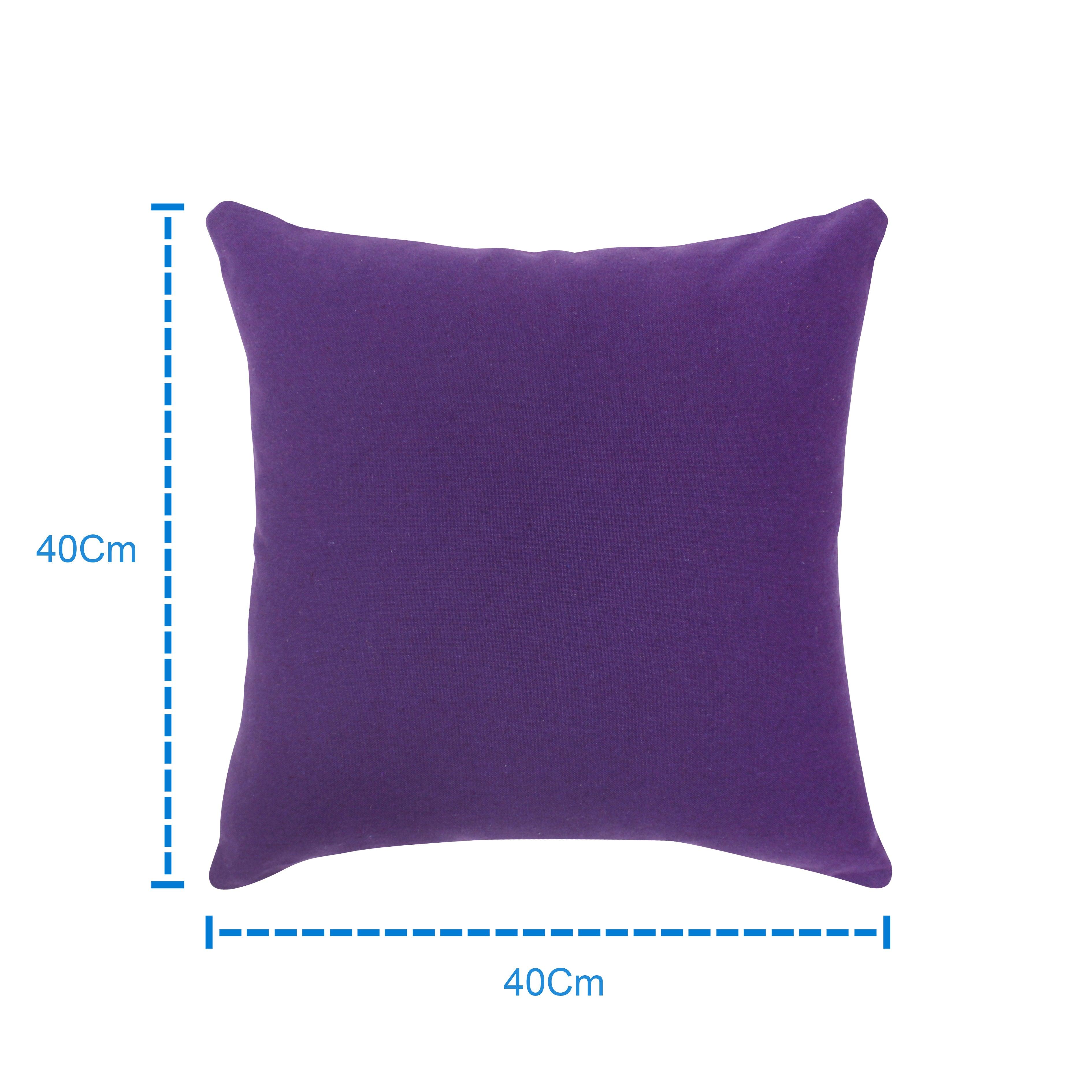 Cotton Solid Violet Cushion Covers