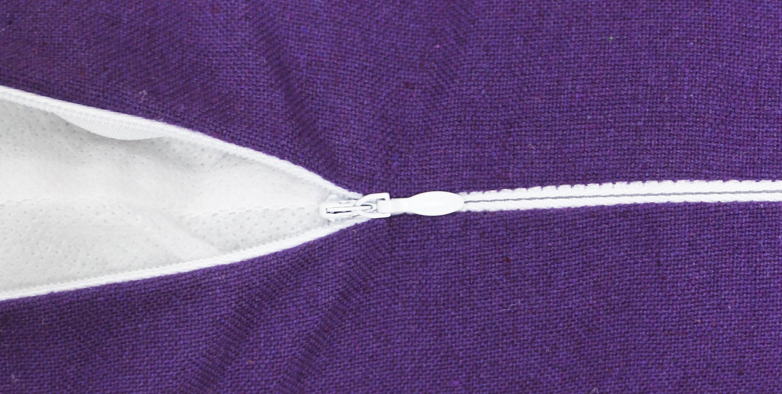 Cotton Solid Violet Cushion Covers