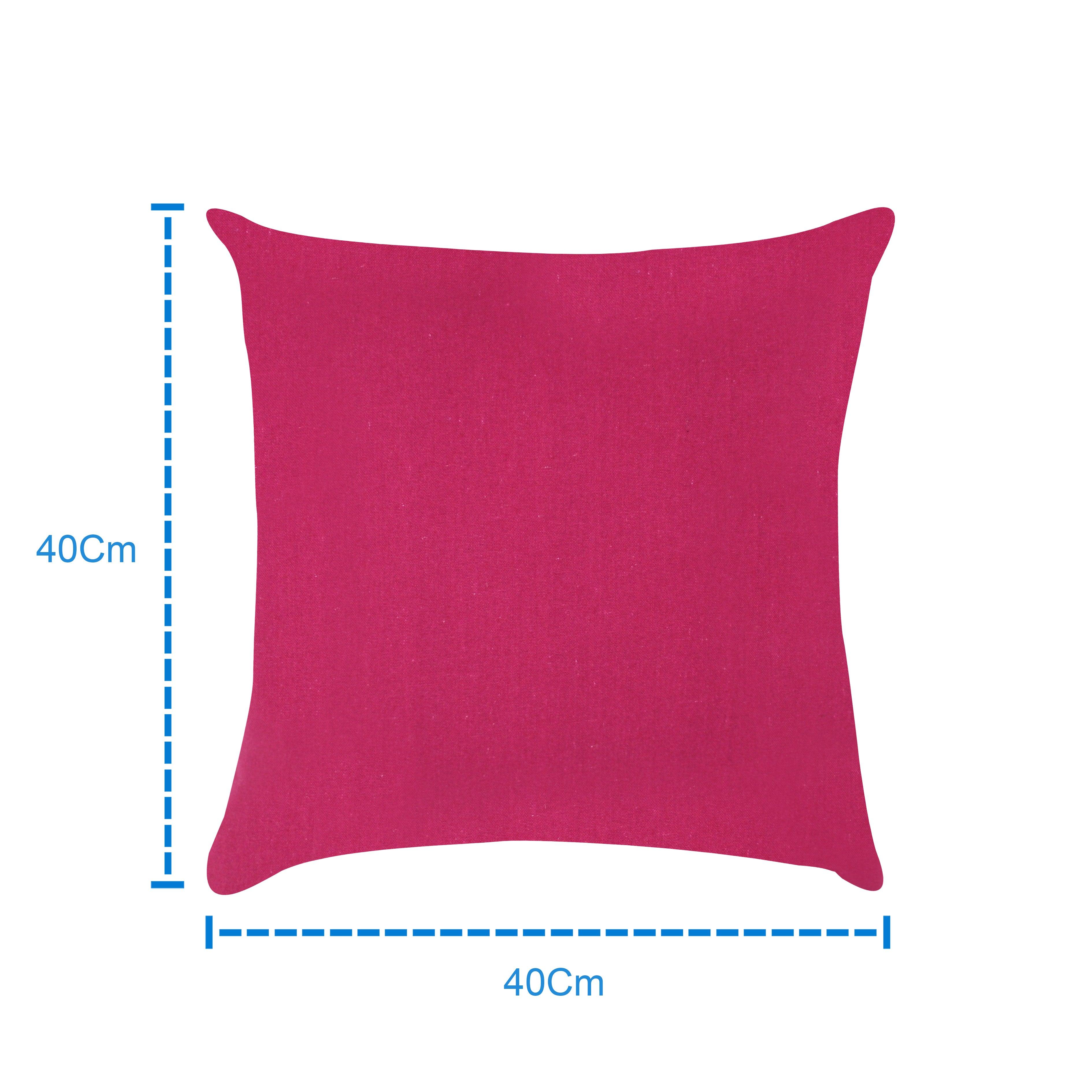 Cotton Solid Pink Cushion Covers