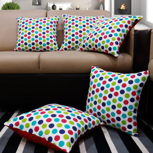 Cotton Singer Dot Cushion Covers Pack Of 5 freeshipping - Airwill