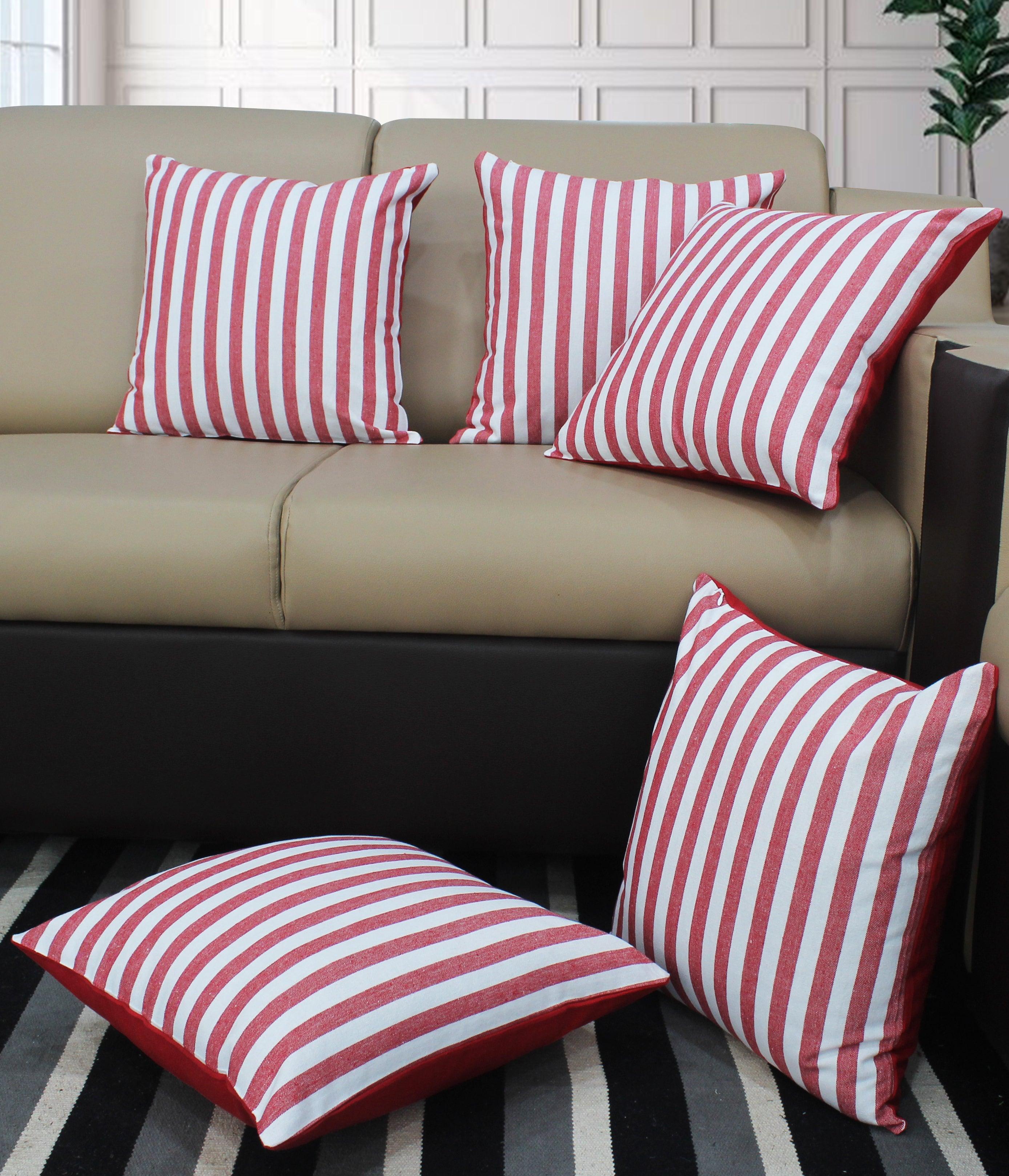 Cotton Candy Stripe Cushion Covers