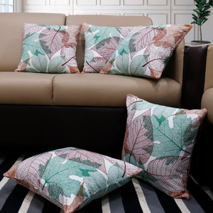 Cotton Vein Leaf Cushion Covers Pack of 5 freeshipping - Airwill