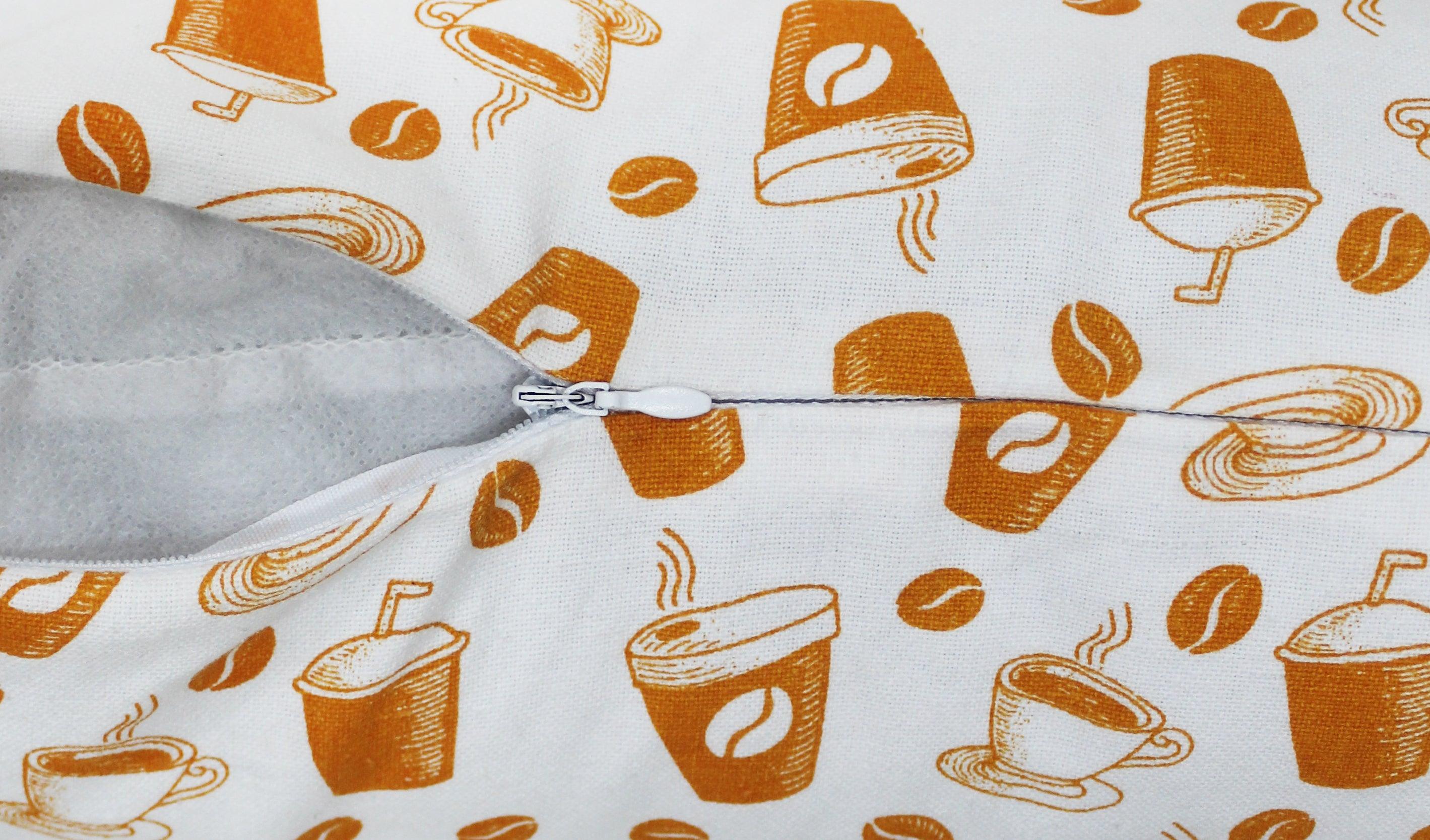 Cotton Cold Coffee Cushion Covers