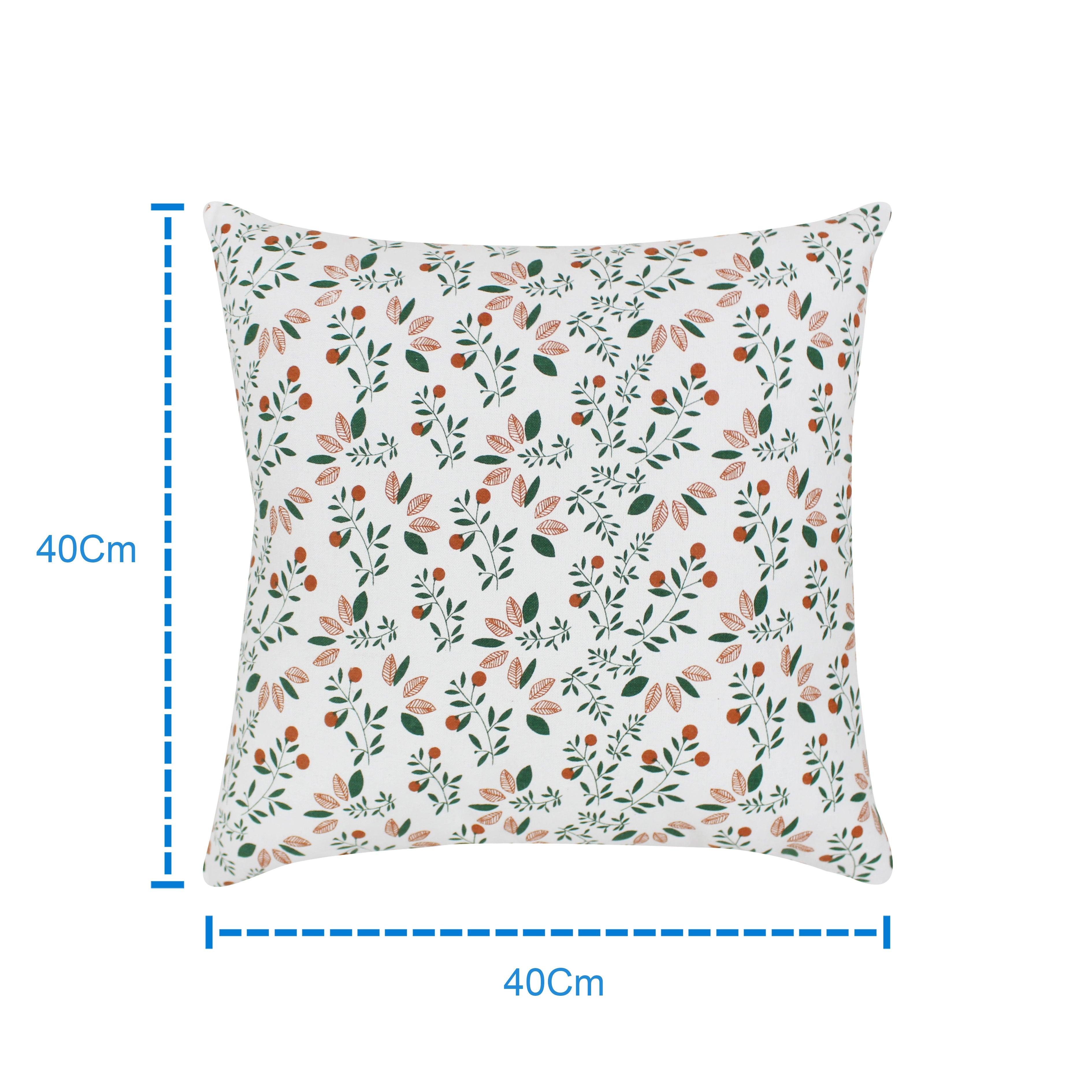 Cotton Kathambari Leaf Cushion Covers