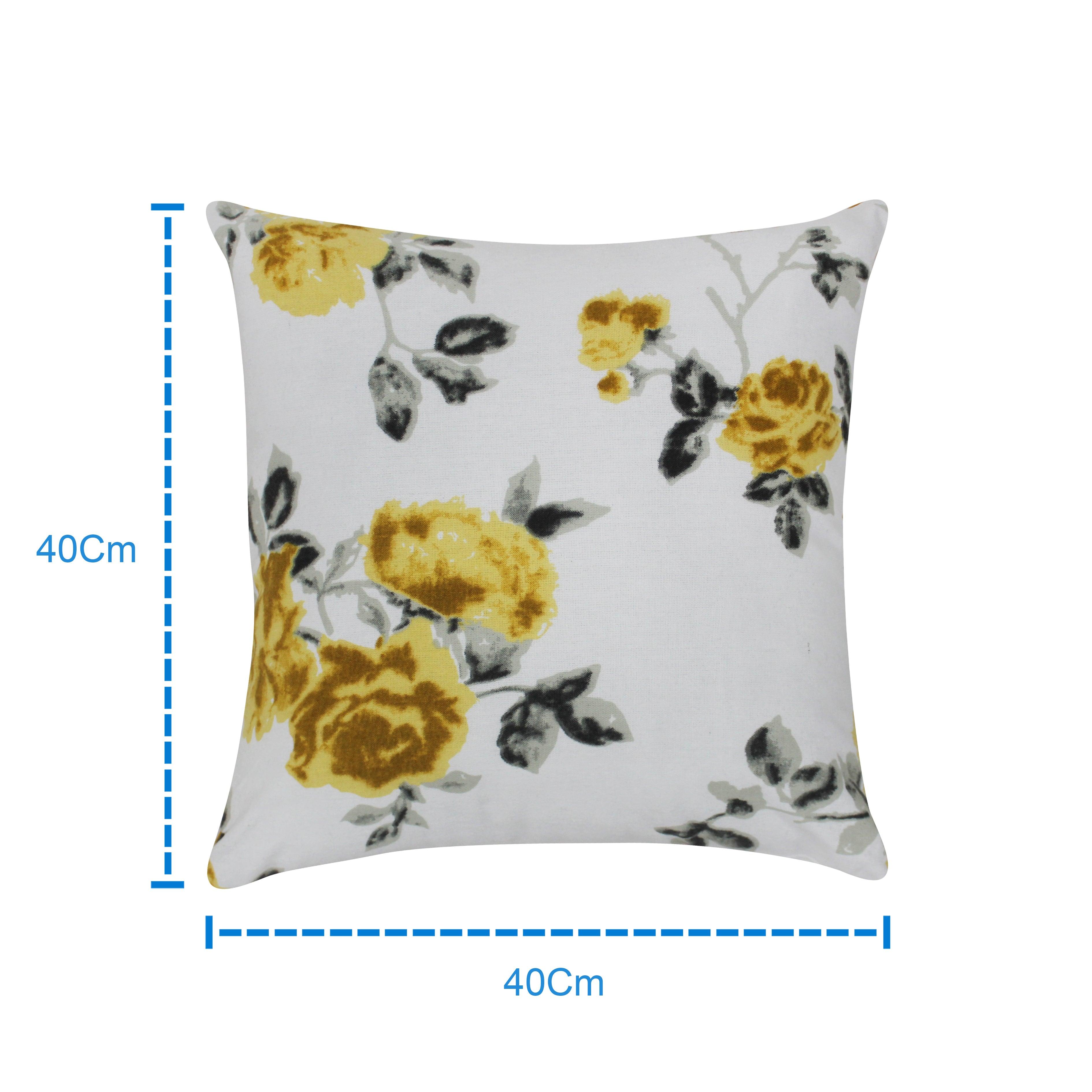 Cotton Elan Flower Cushion Covers