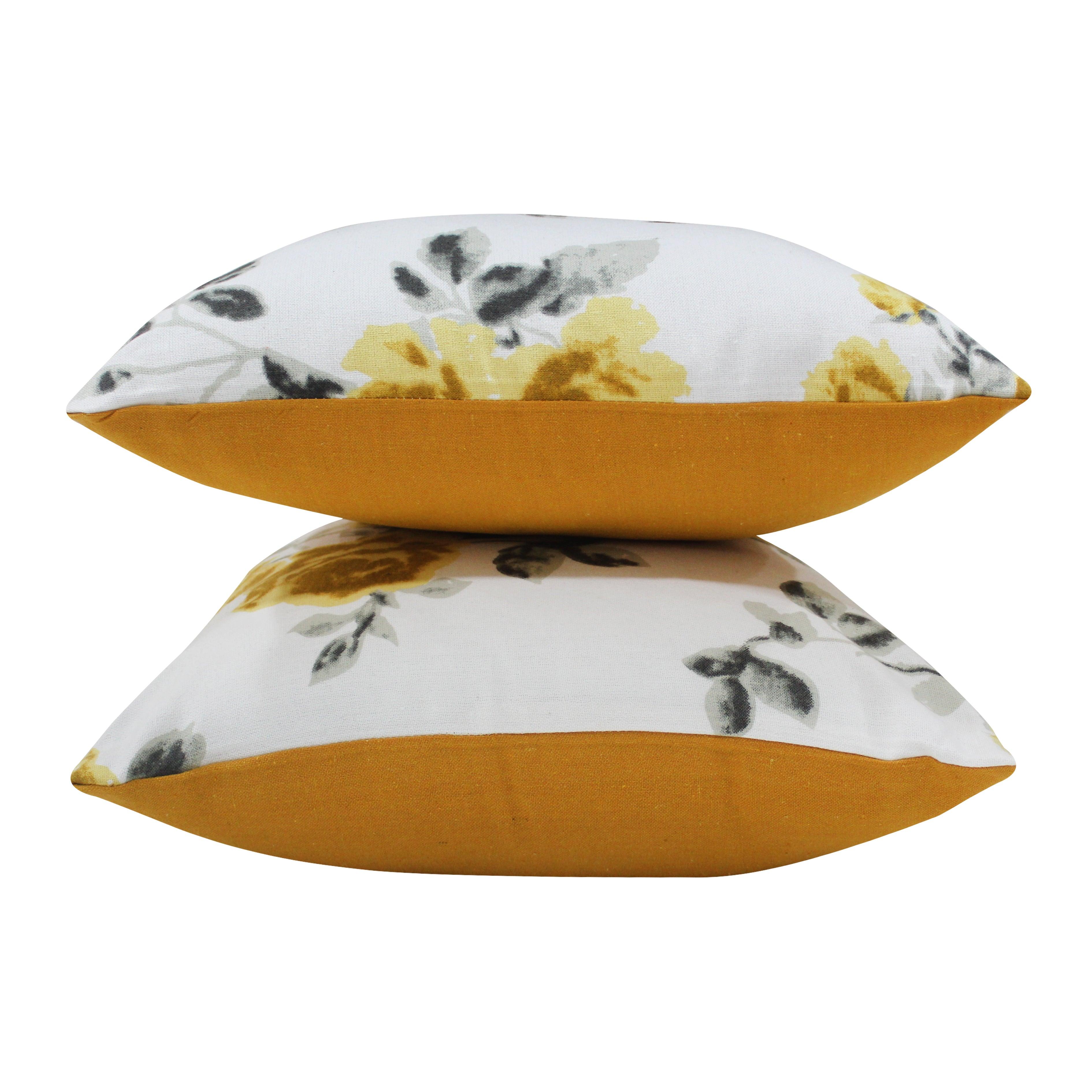 Cotton Elan Flower Cushion Covers