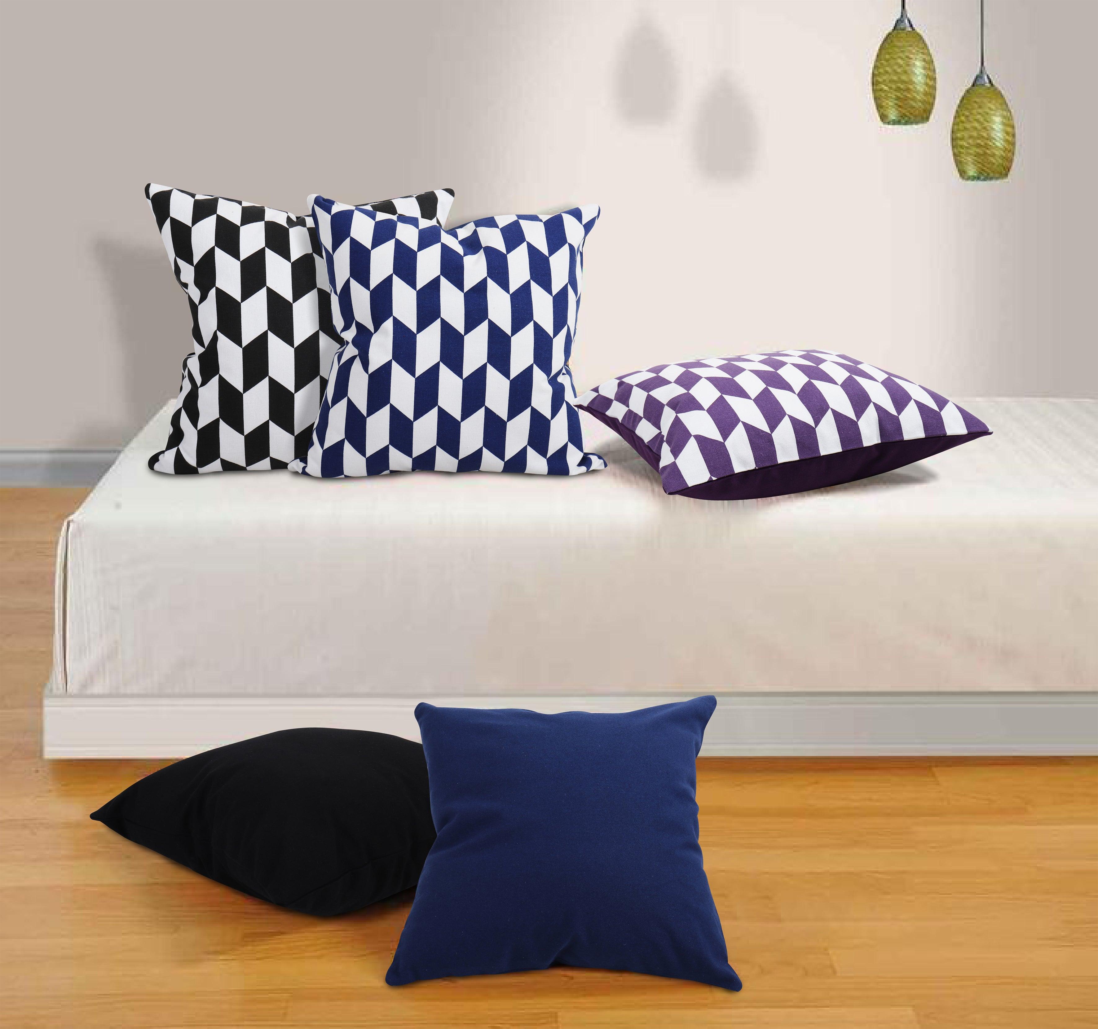 Cotton Classic Diamond Theme Designer Cushion Covers