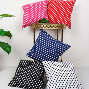 Cotton Polka Dot Theme Designer Cushion Covers Pack of 5 freeshipping - Airwill