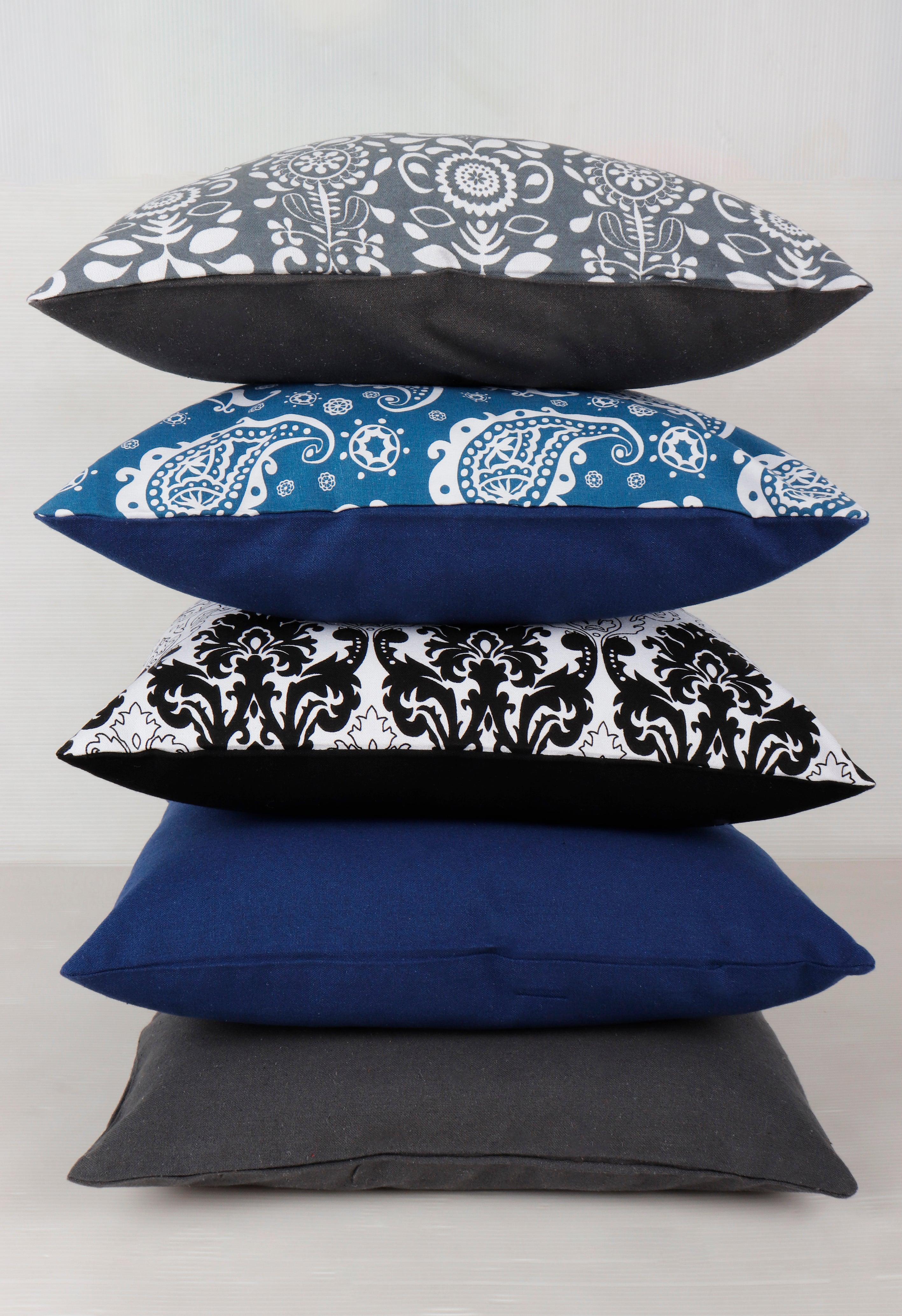 Cotton Damask Theme Designer Printed Cushion Covers