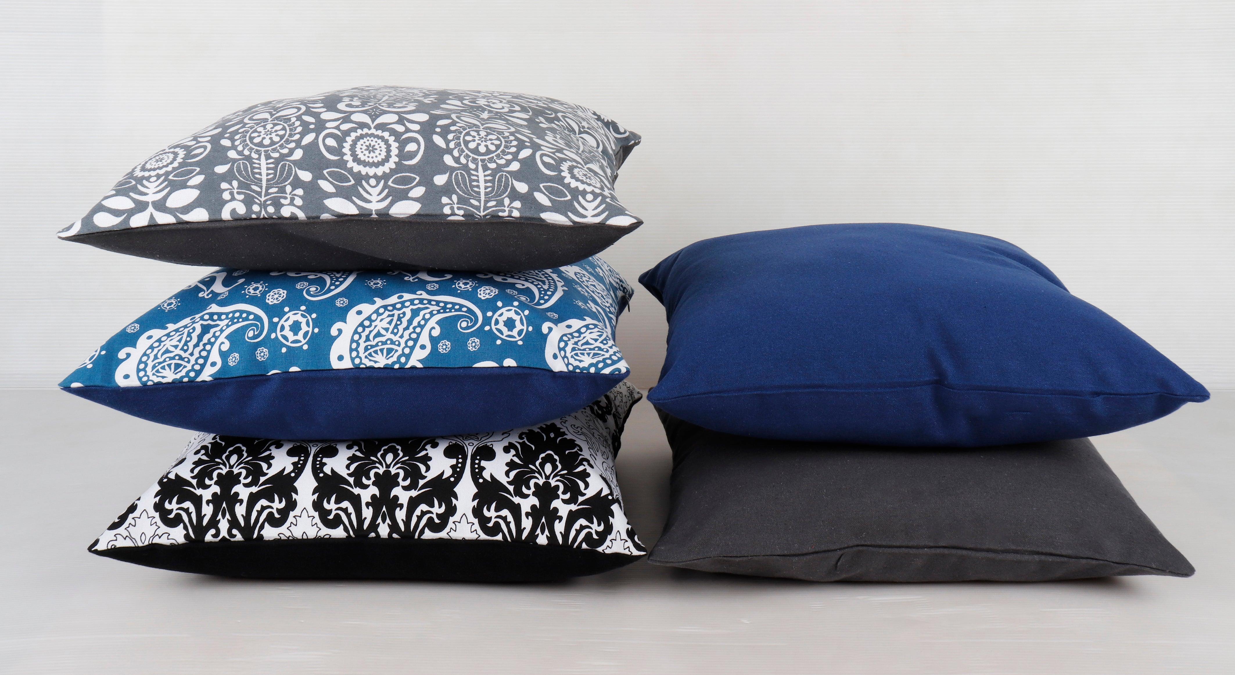 Cotton Damask Theme Designer Printed Cushion Covers