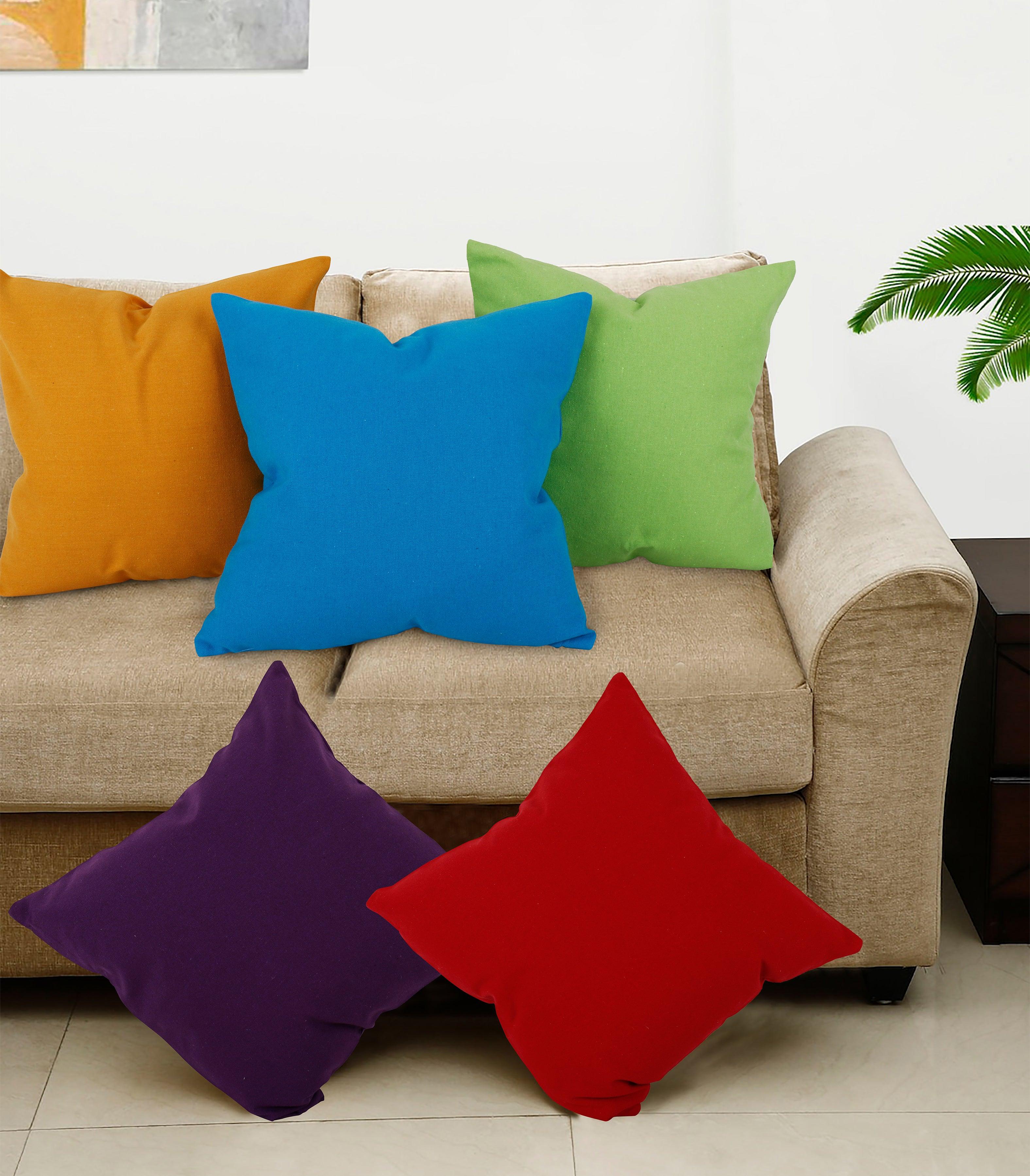 Cotton Solid Theme Designer Cushion Covers