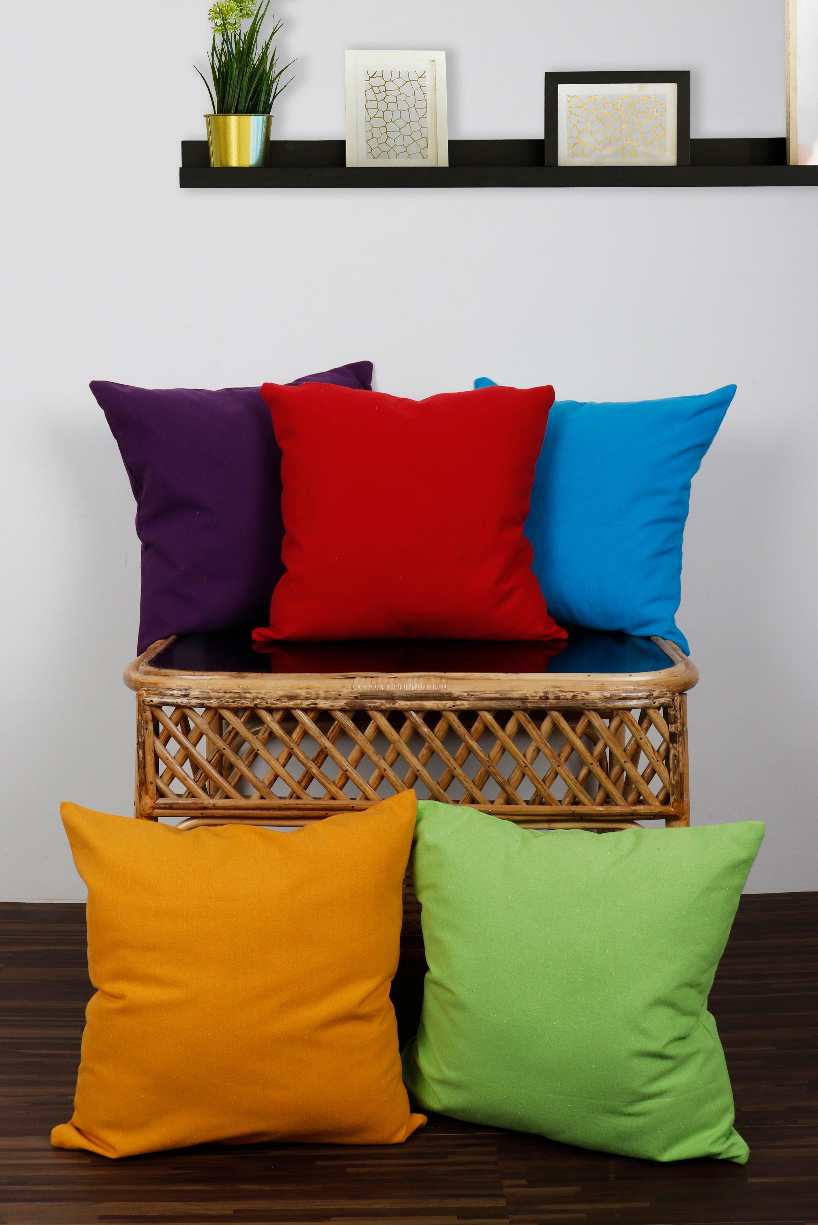 Cotton Solid Theme Designer Cushion Covers