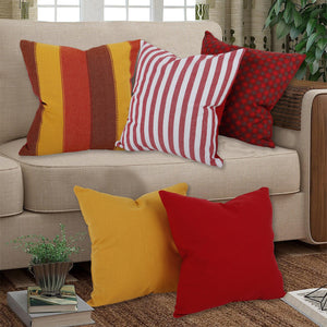 Cotton Stripe Theme Designer Cushion Covers Pack of 5 freeshipping - Airwill