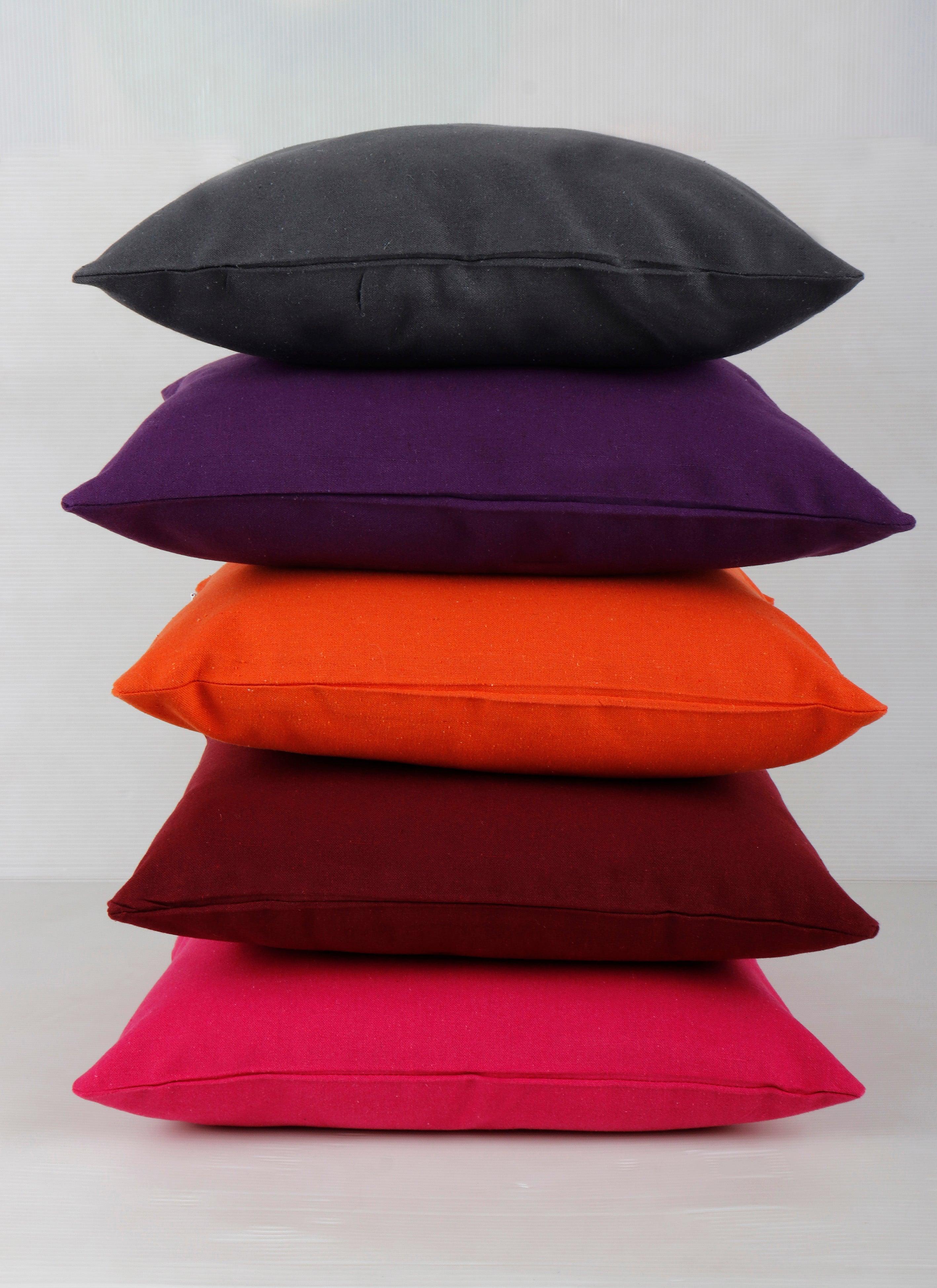 Cotton Solid Theme Designer Cushion Covers