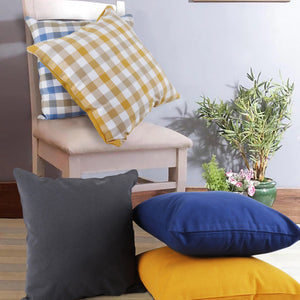 Cotton Lanfranki Check Theme Designer Cushion Covers Pack of 5 freeshipping - Airwill