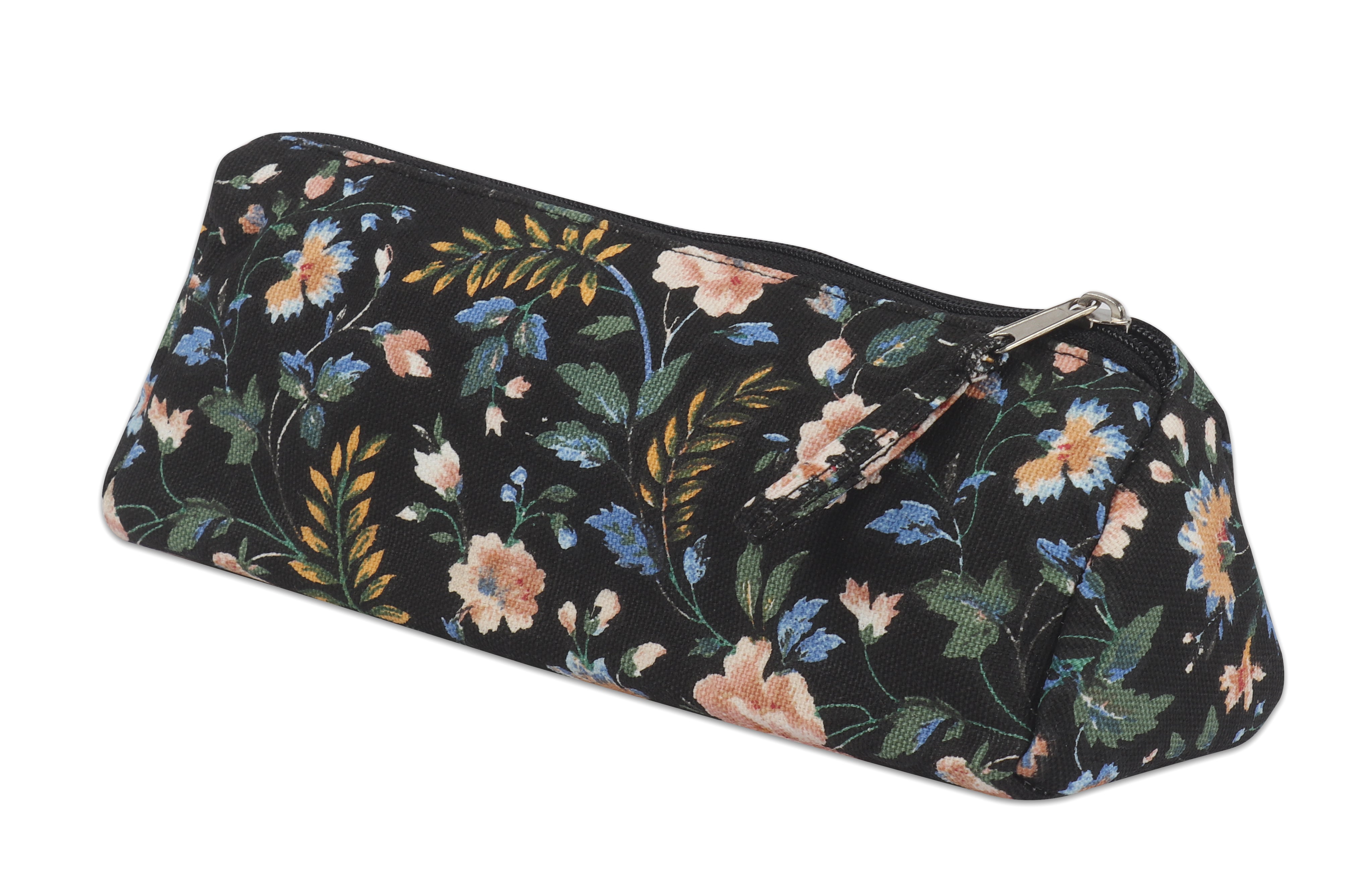 Cotton Blue Floral Pencil Pouches - Pack of 2 pcs