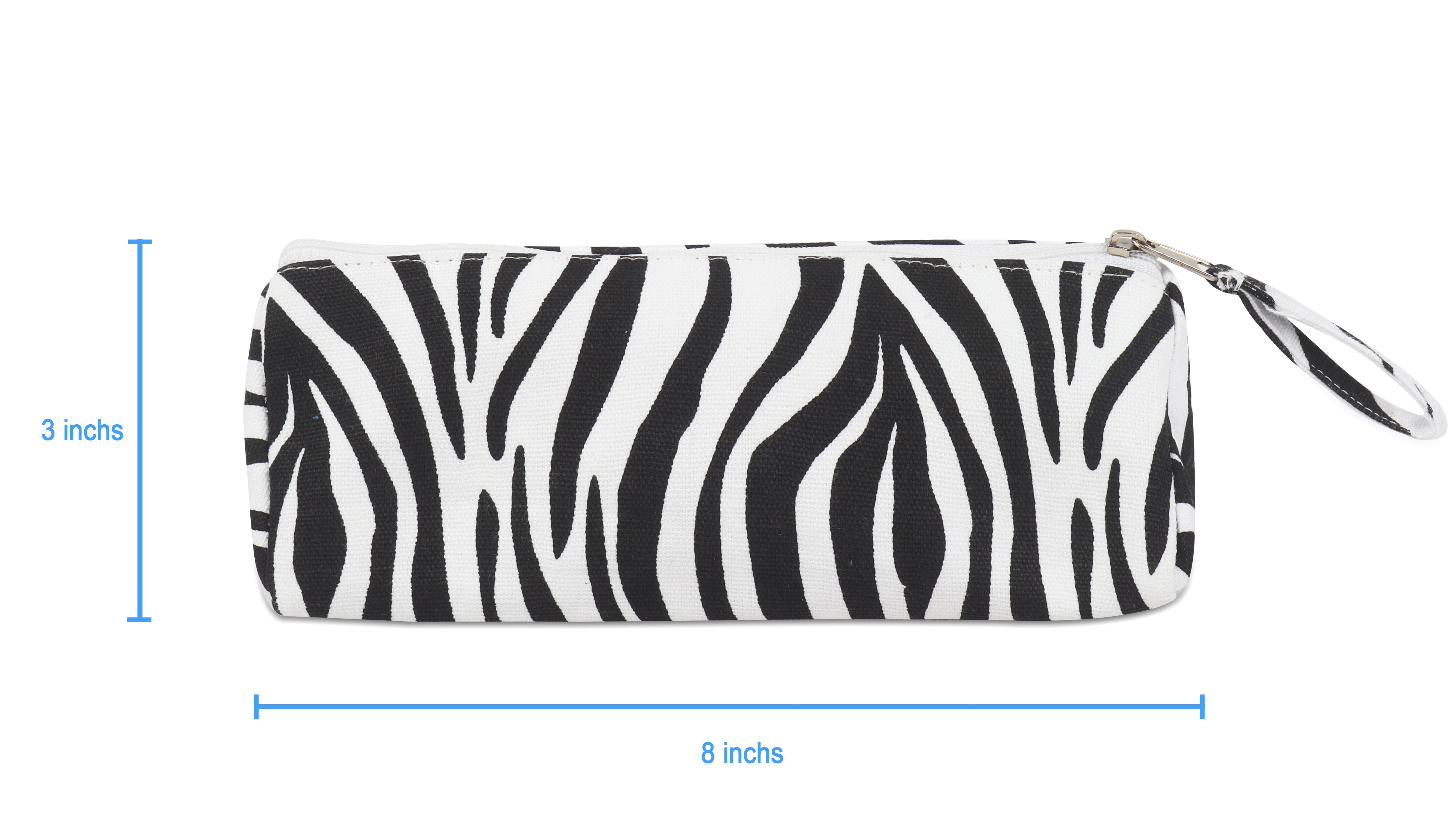 Cotton Animal Black Checked Pencil Pouches - Pack of 2 pcs