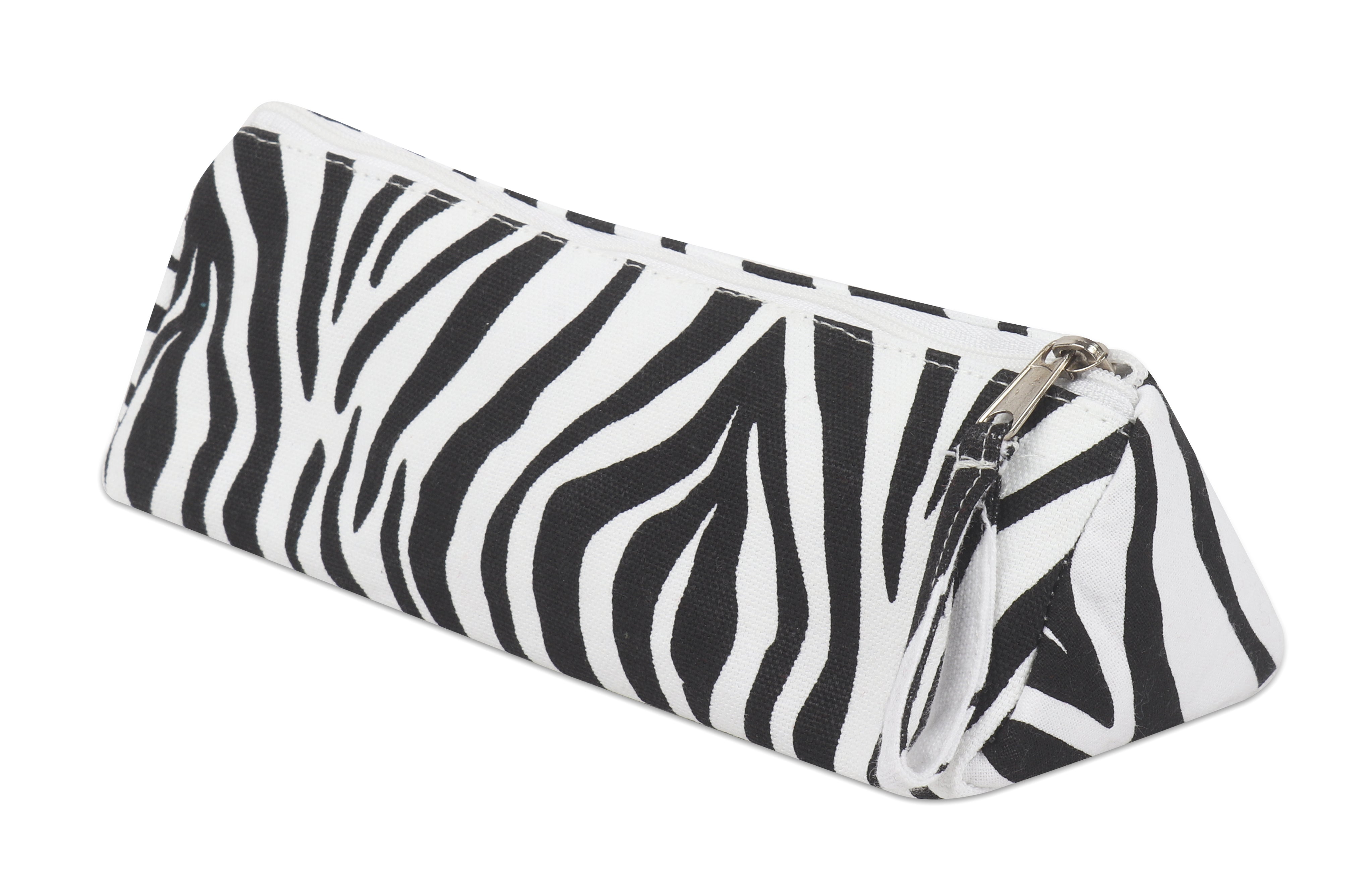 Cotton Animal Black Checked Pencil Pouches - Pack of 2 pcs