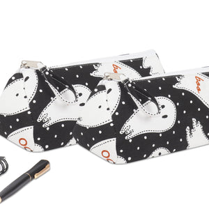 Cotton White doll Pencil Pouches - Pack of 2 pcs