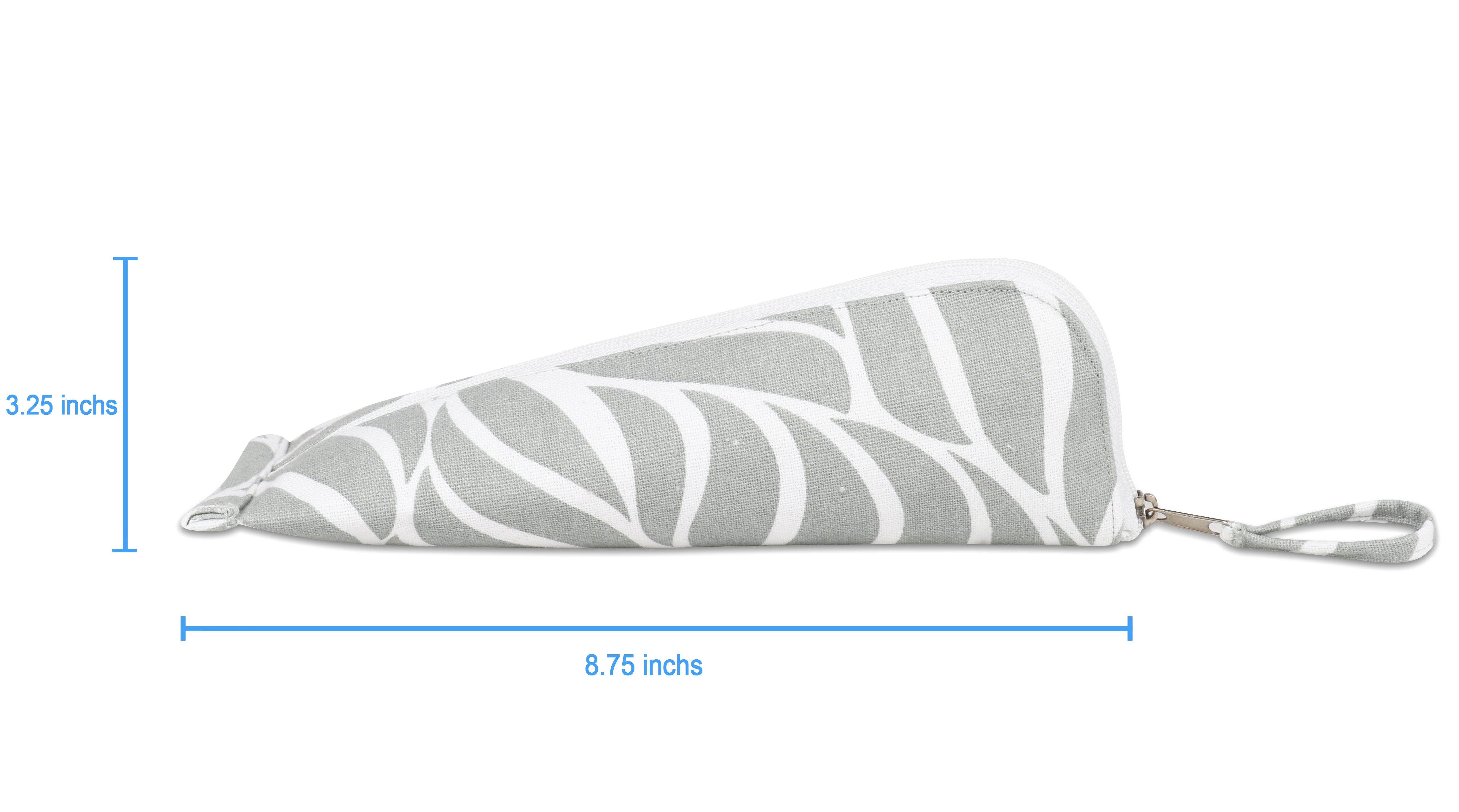 Cotton animal Grey Dot Pencil Pouches - Pack of 2 pcs