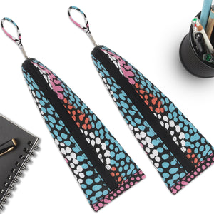 Cotton Pencil Pouches Multicolor - Pack of 2 pcs