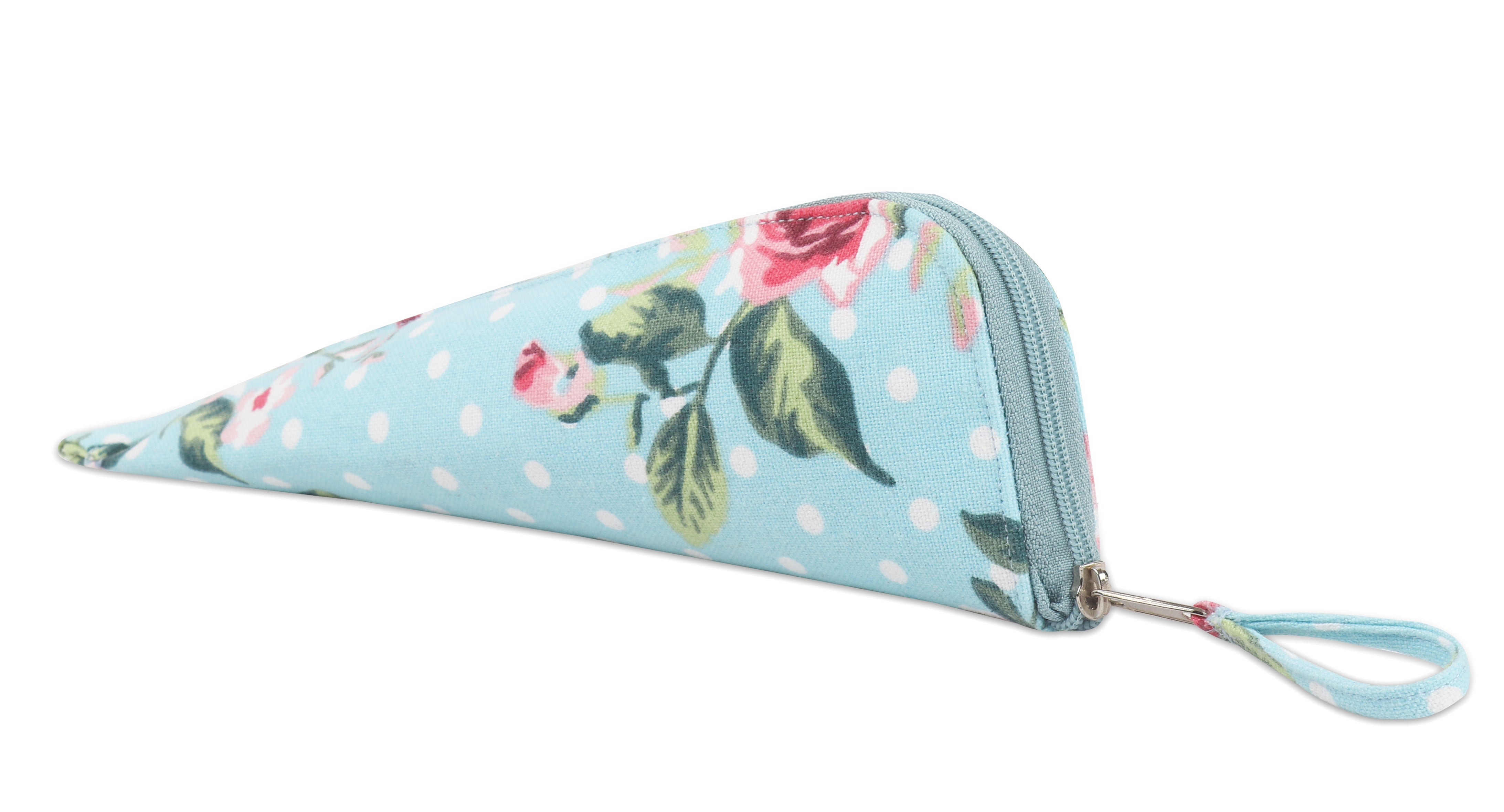 Cotton Green Leaf Floral Pencil Pouches - Pack of 2 pcs