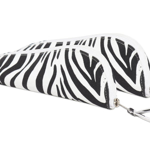 Cotton Black & White Line Pencil Pouches - Pack of 2 pcs