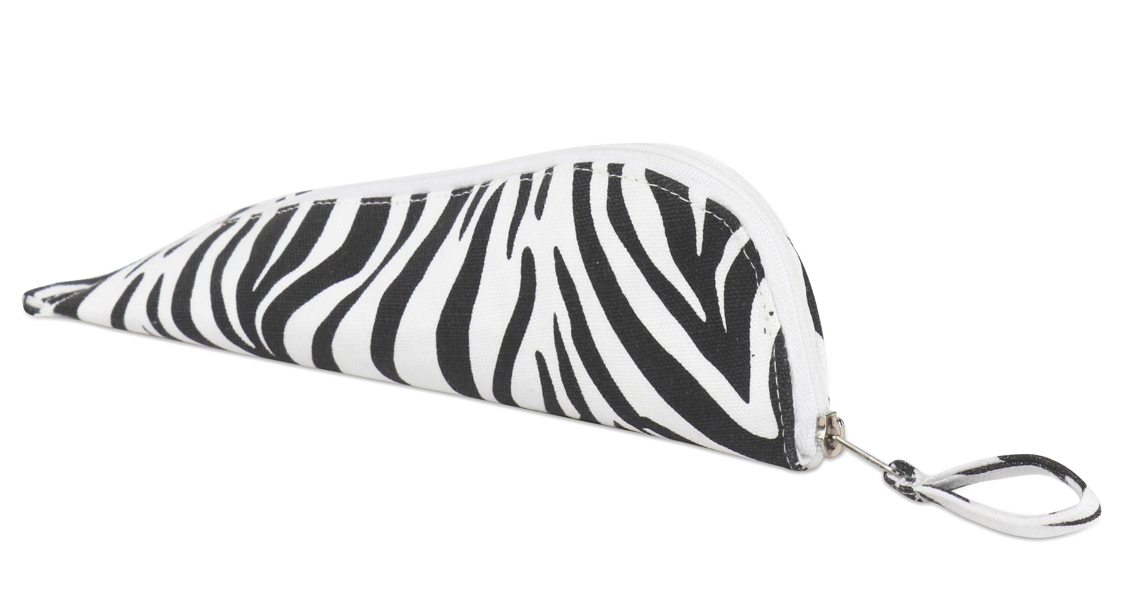 Cotton Black & White Line Pencil Pouches - Pack of 2 pcs