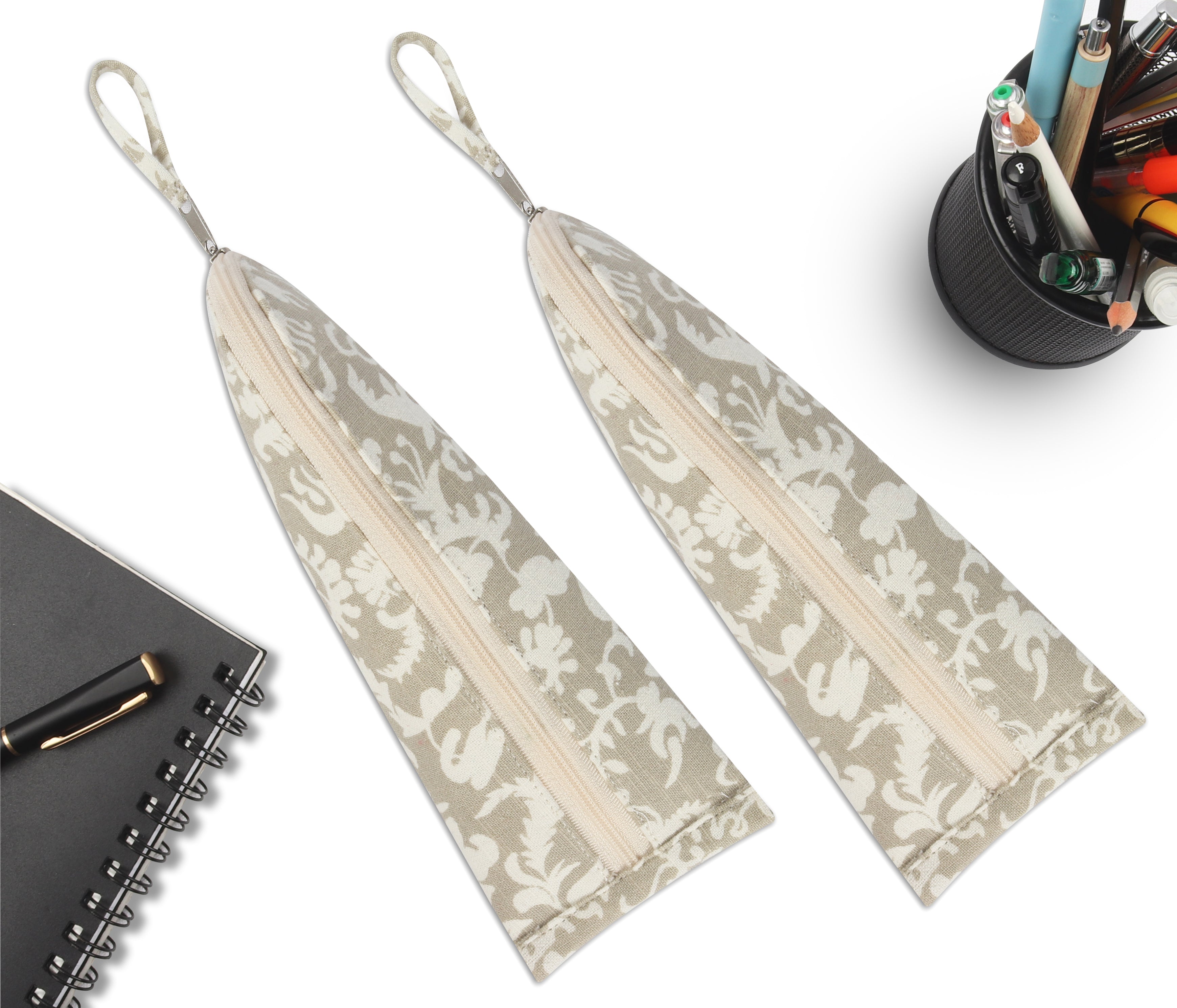 Cotton Green Sandal Pencil Pouches - Pack of 2 pcs