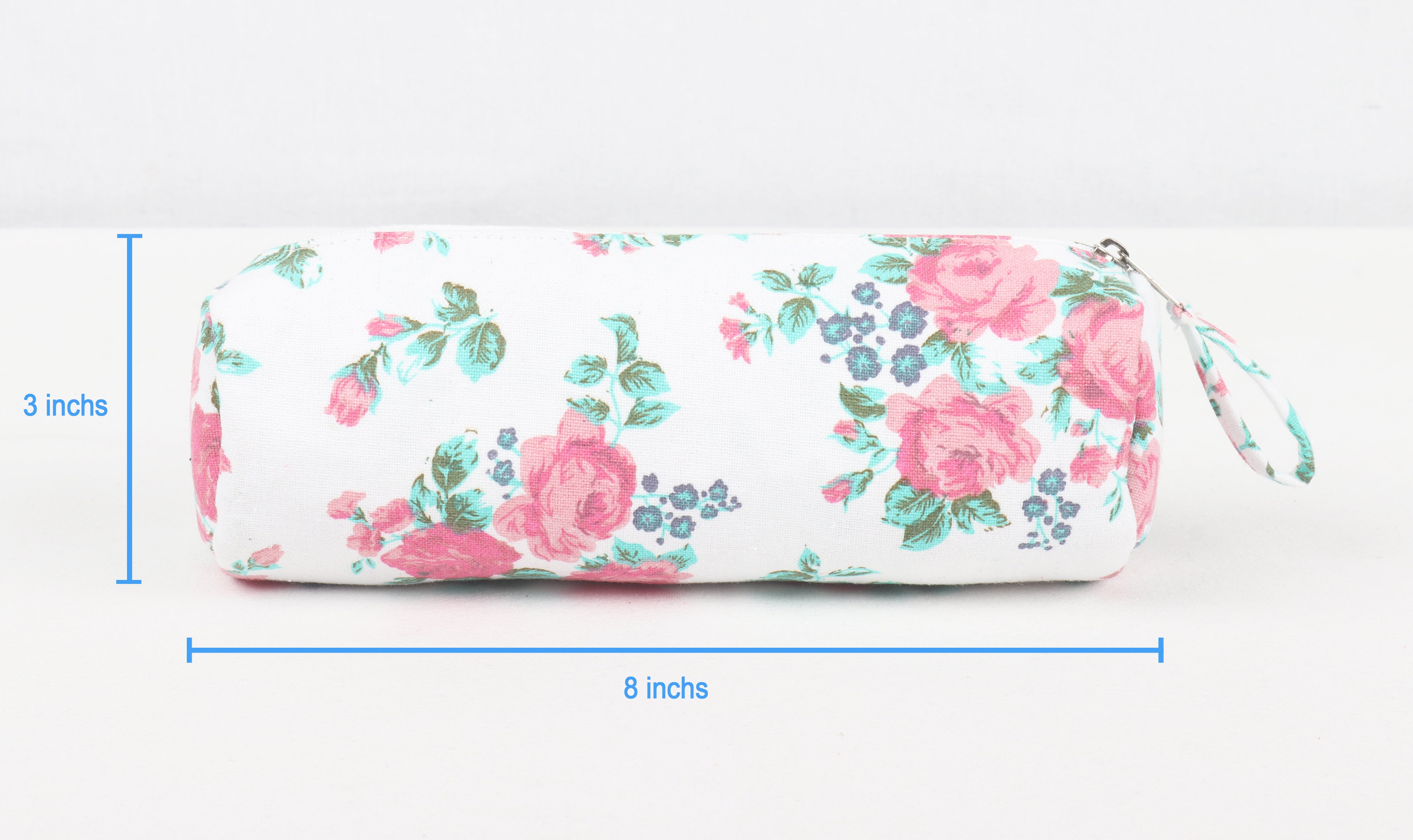 Cotton Rose Floral Pencil Pouches - Pack of 2 pcs