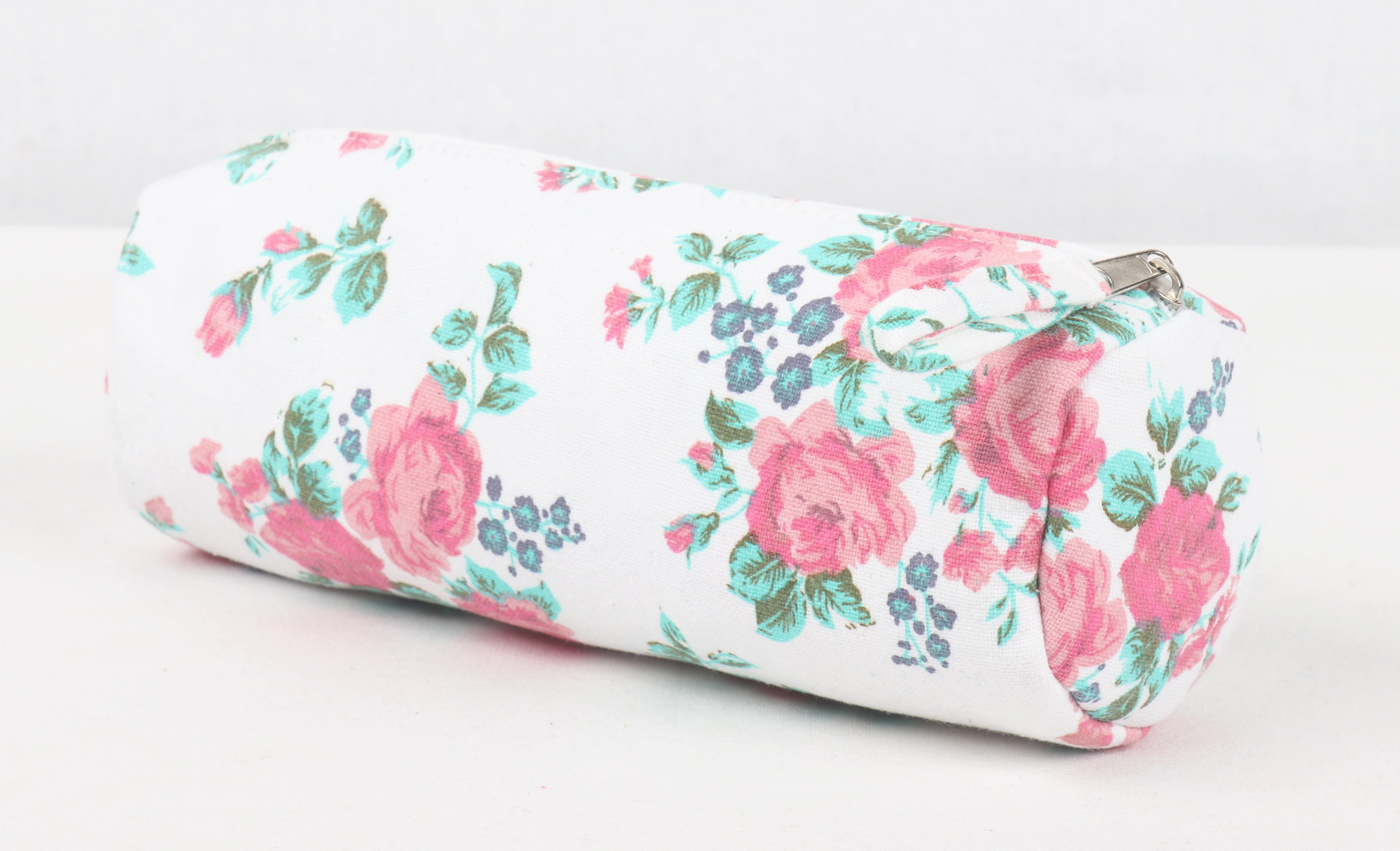 Cotton Rose Floral Pencil Pouches - Pack of 2 pcs