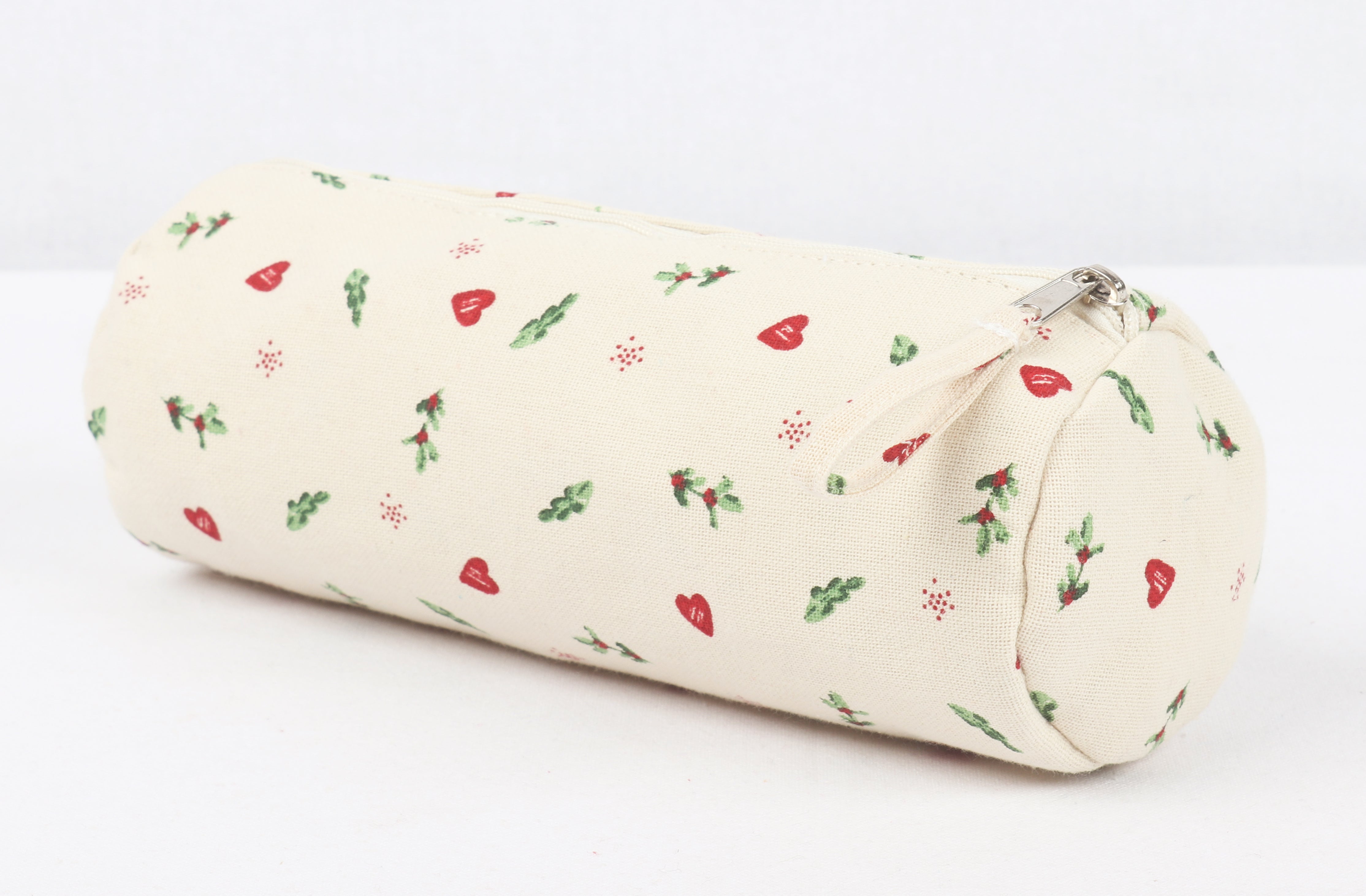 Cotton Sandal Red Heart Pencil Pouches - Pack of 2 pcs